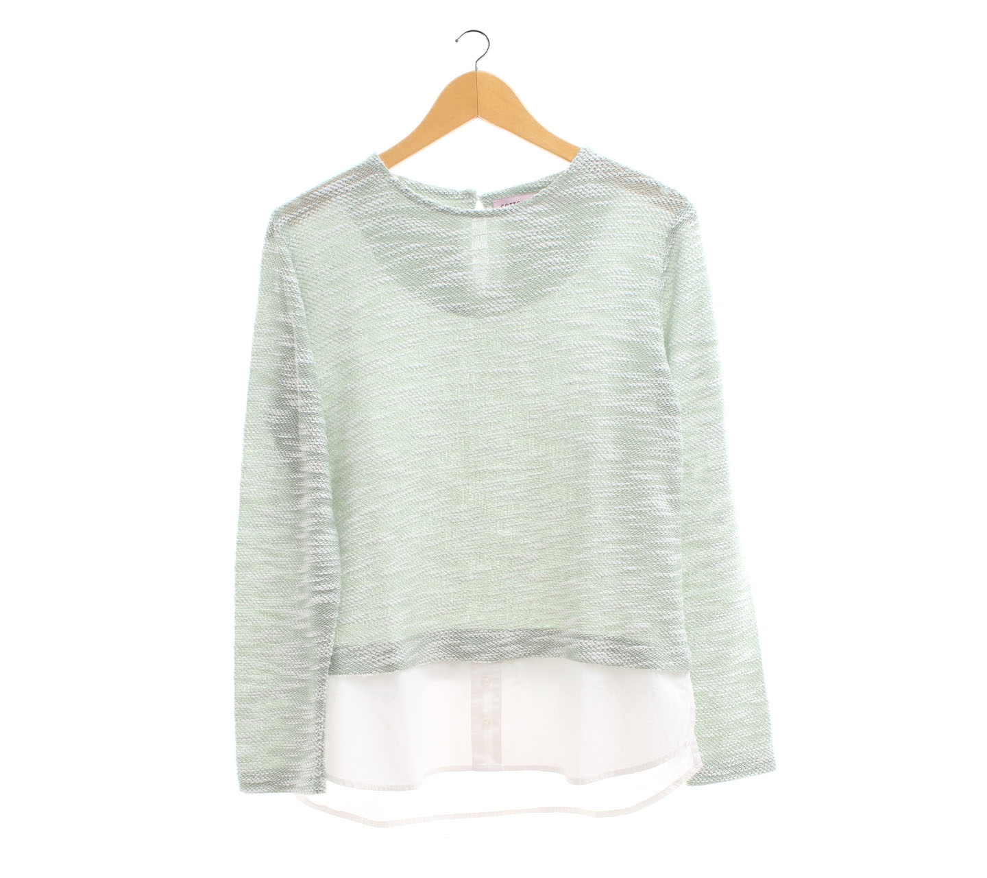 Cotton Ink Green Log Sleeve Blouse