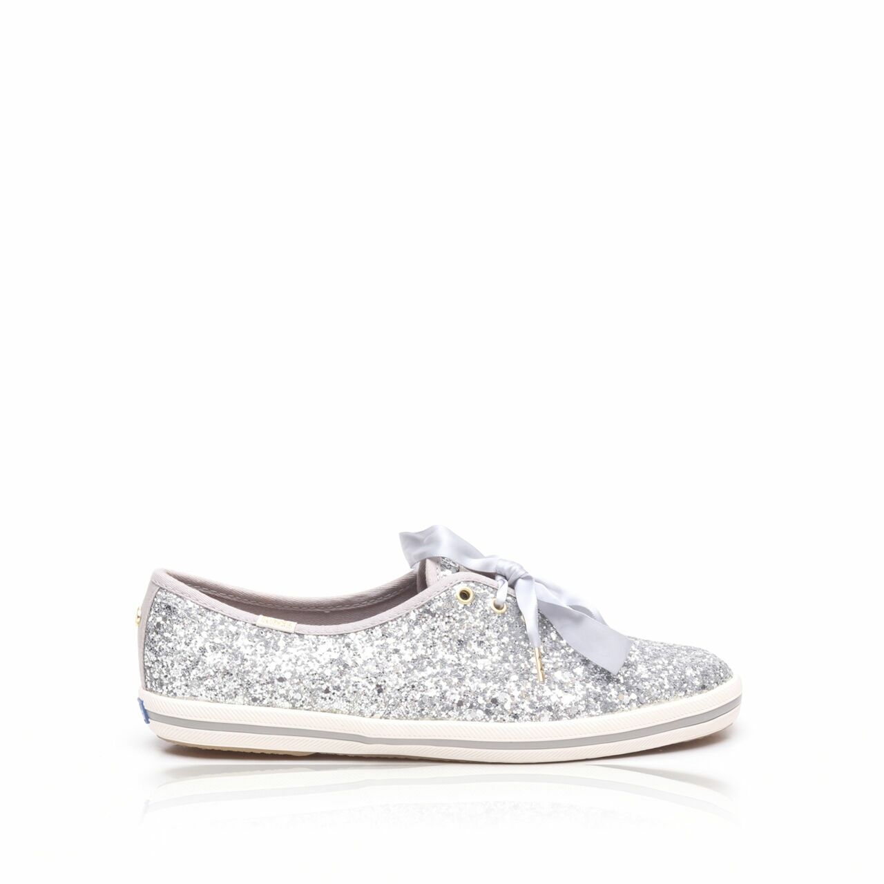 Keds For Kate Spade Champion Silver Glitter Sneakers