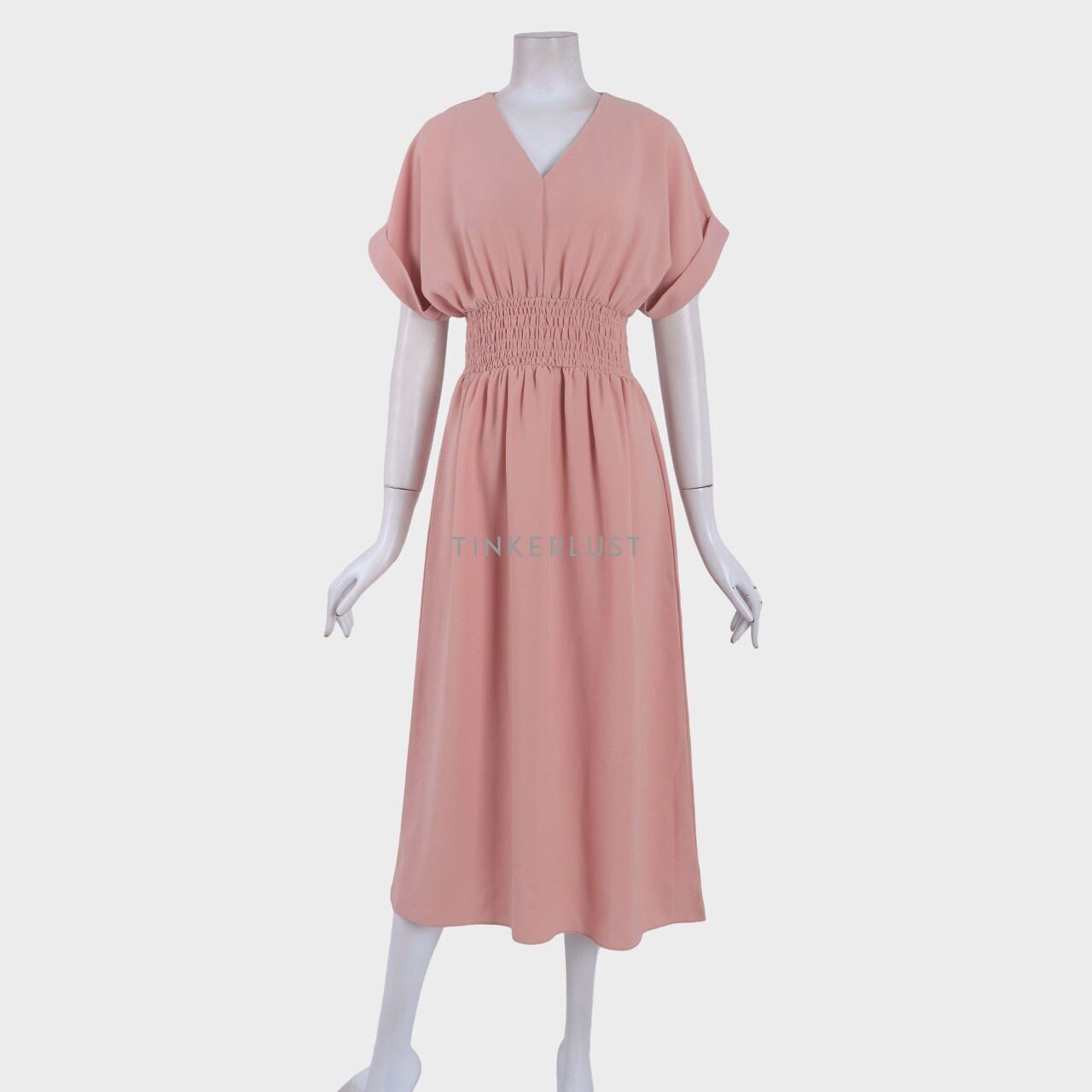 her vogue Pink Midi Dress
