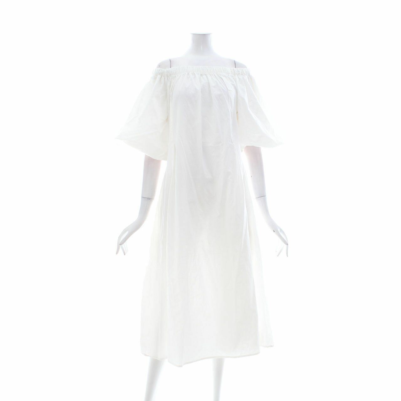 Miroir White Midi Dress
