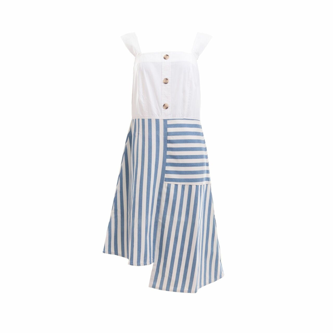 Impromptu Blue & White Midi Dress