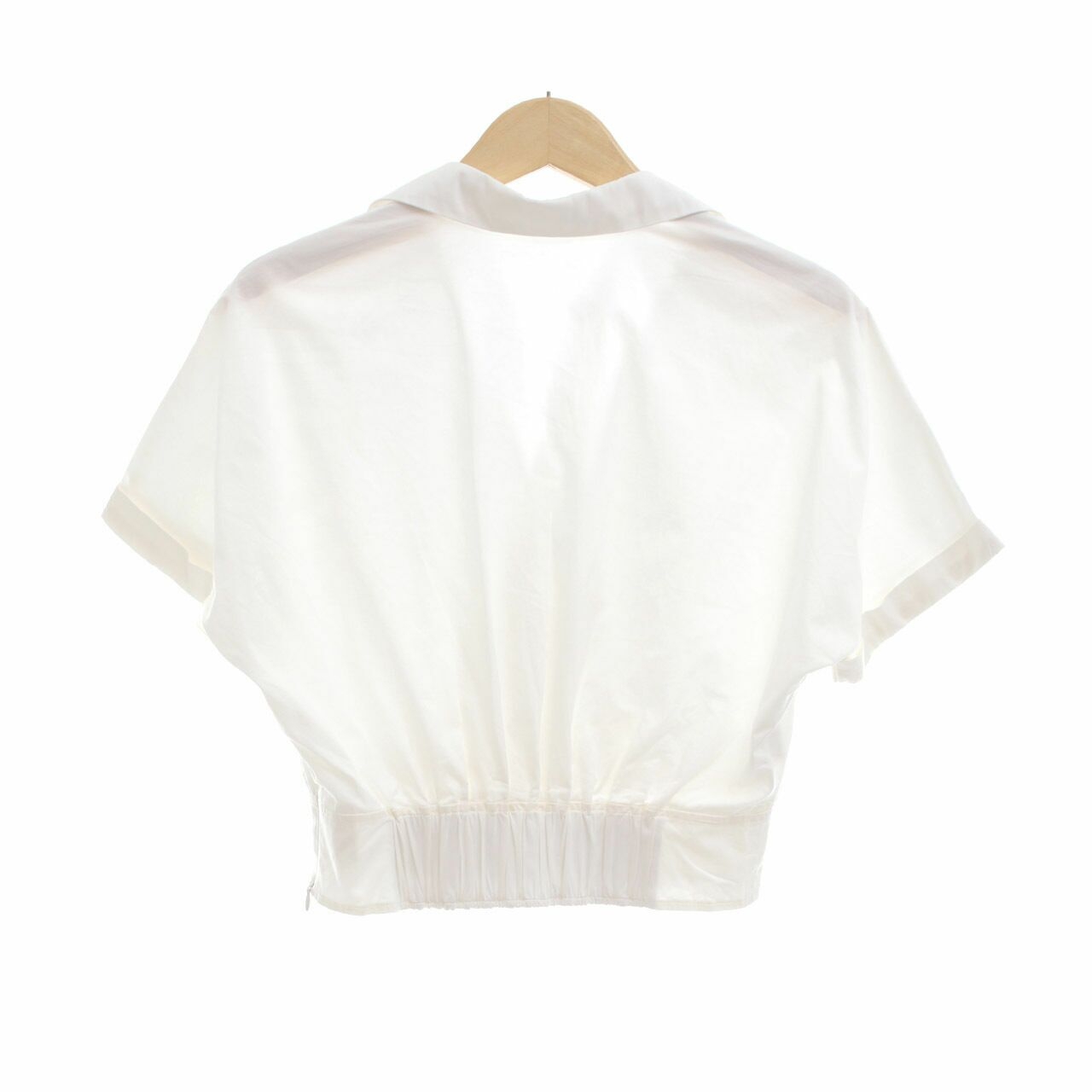 Love, Bonito White Cropped Shirt