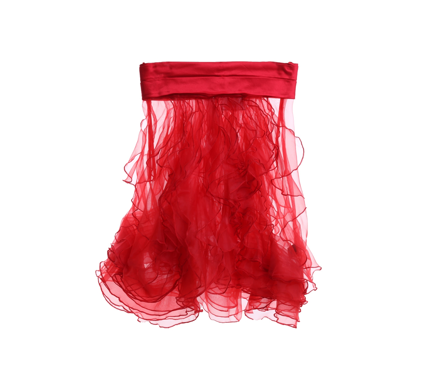 Zac Posen Red Mini Skirt