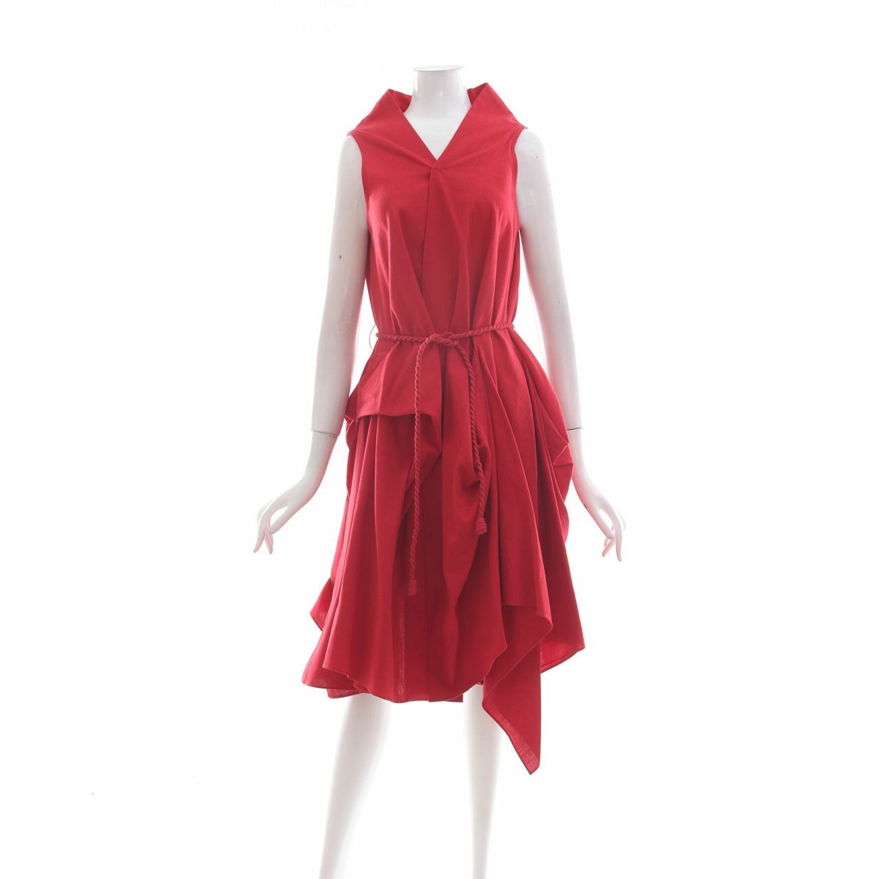 PURANA RTW Red Midi Dress