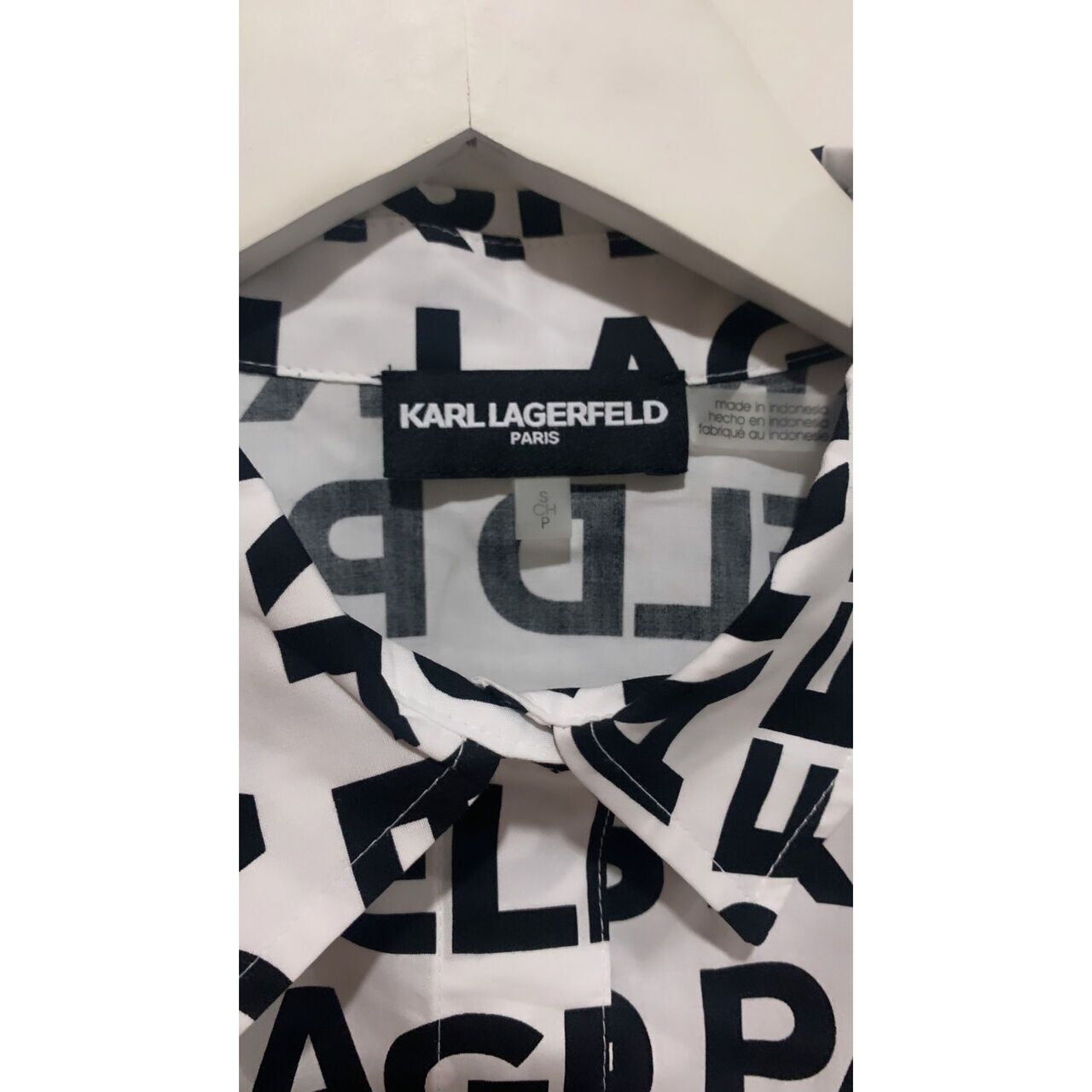 Karl Lagerfeld Paris All Over Logo Shirt