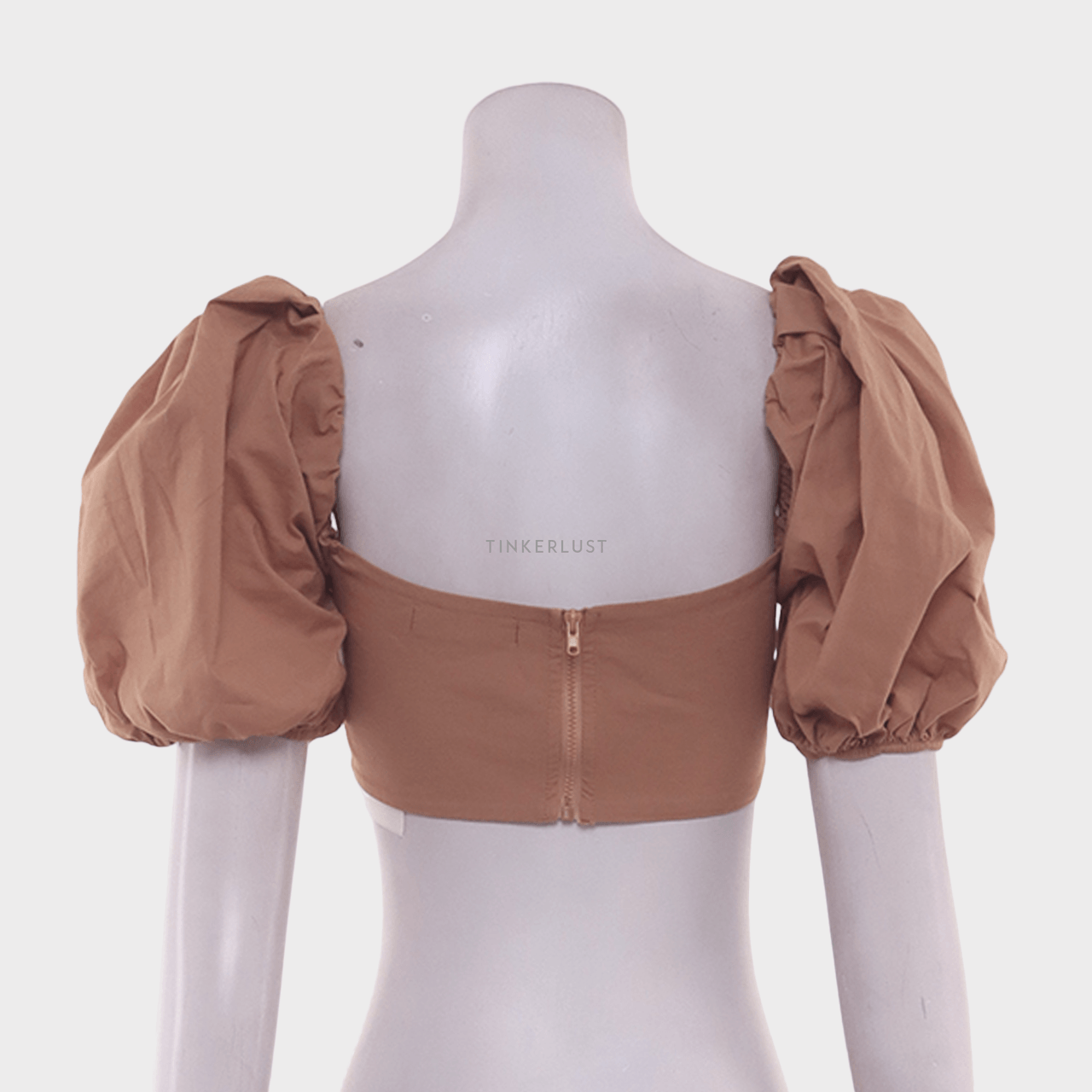 Spring Summer Style Brown Cropped Blouse