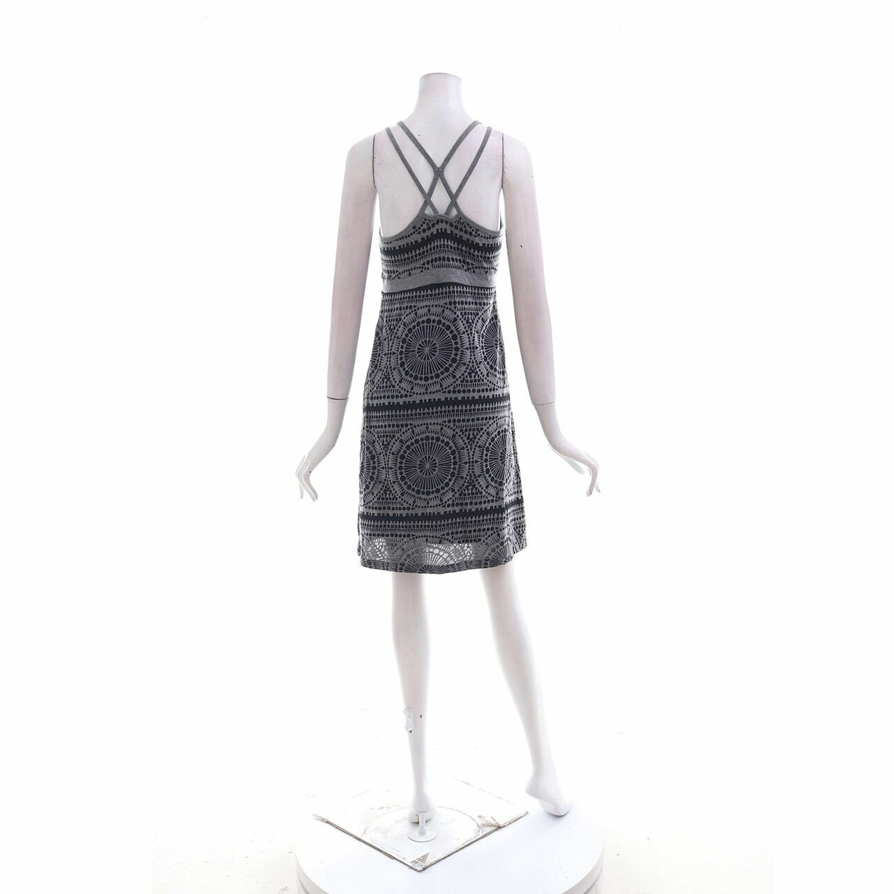 Dakini Grey Pattern Mini Dress