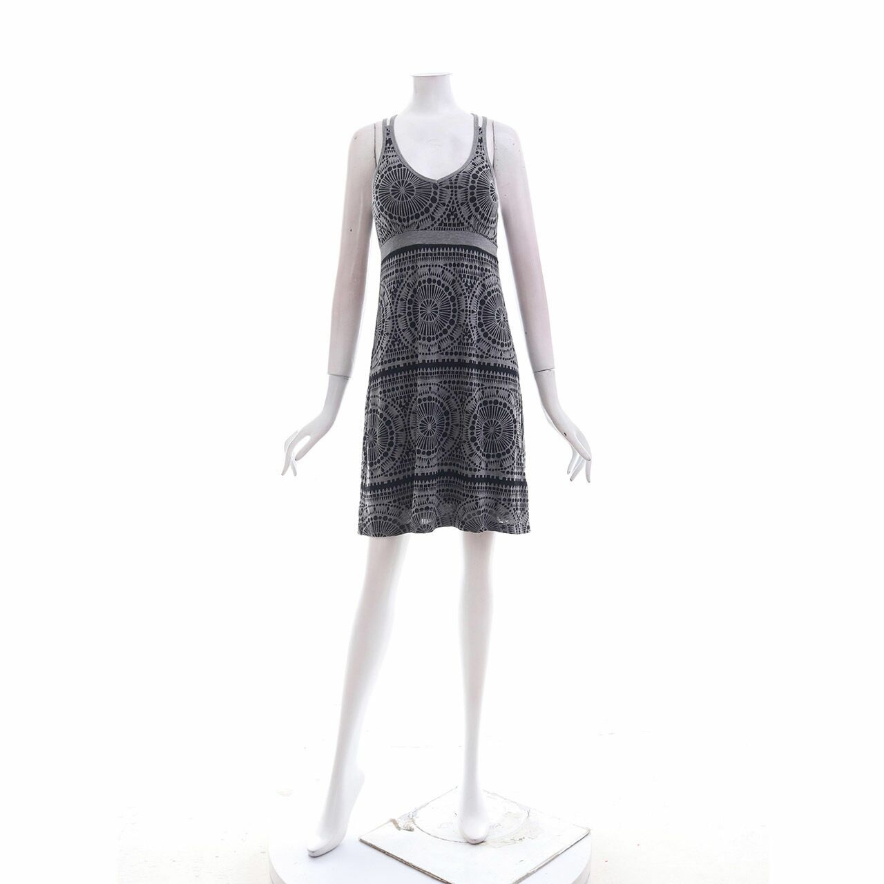 Dakini Grey Pattern Mini Dress