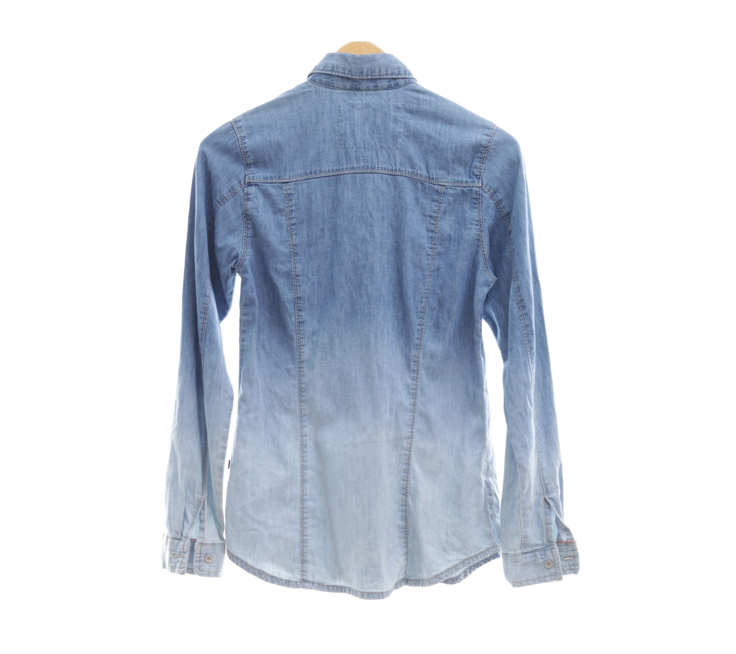 C2 Outfitters Blue Washed Denim Shirt