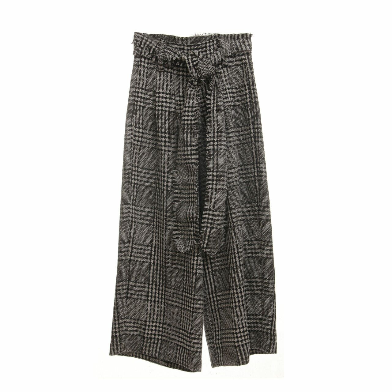 array Black & White Houndstooth Long Pants