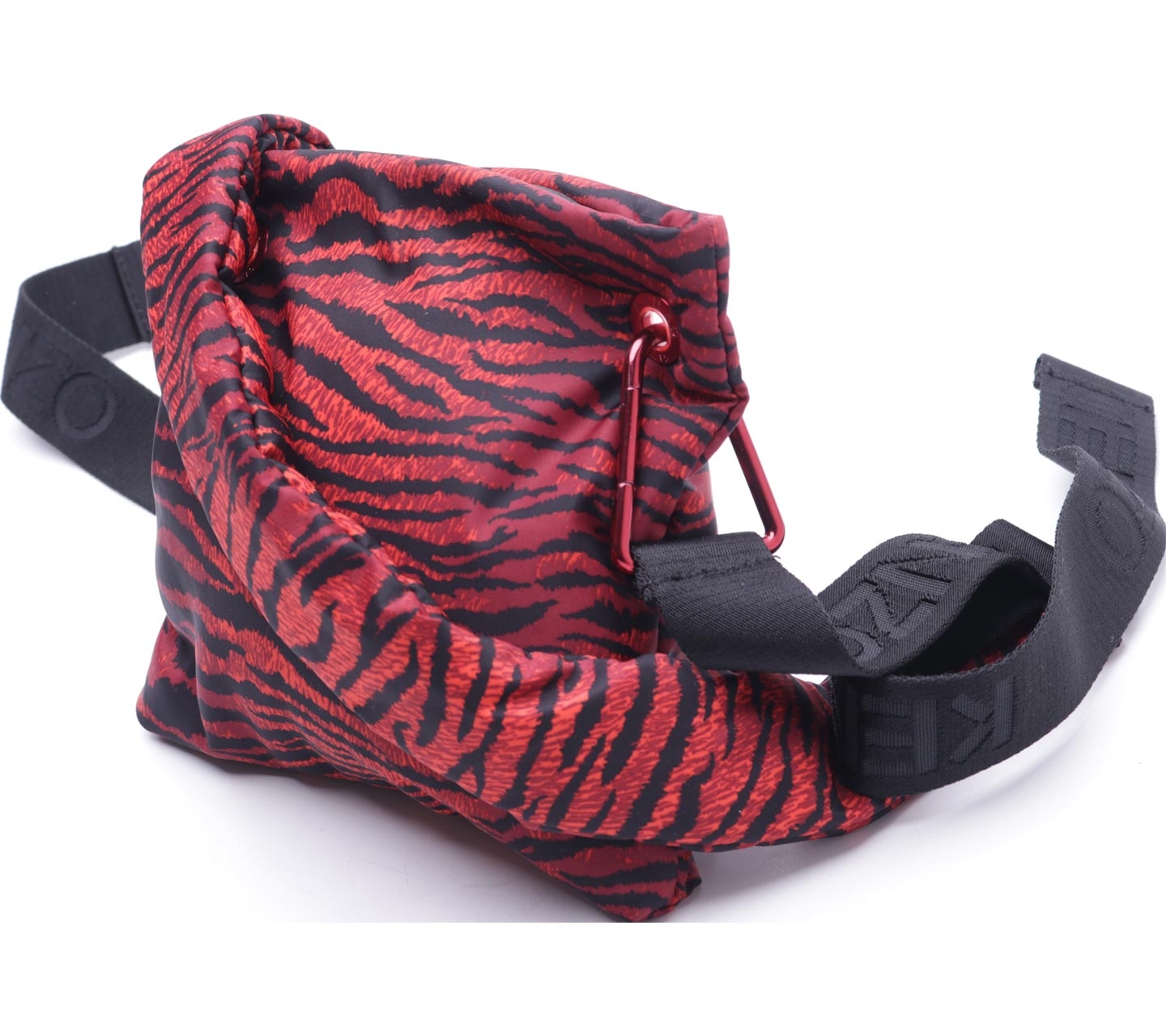 Kenzo X H&M Red & Black Tiger Skin Printed Sling Bag