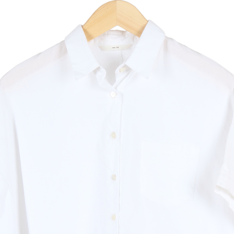 White Plain Batwing Shirt