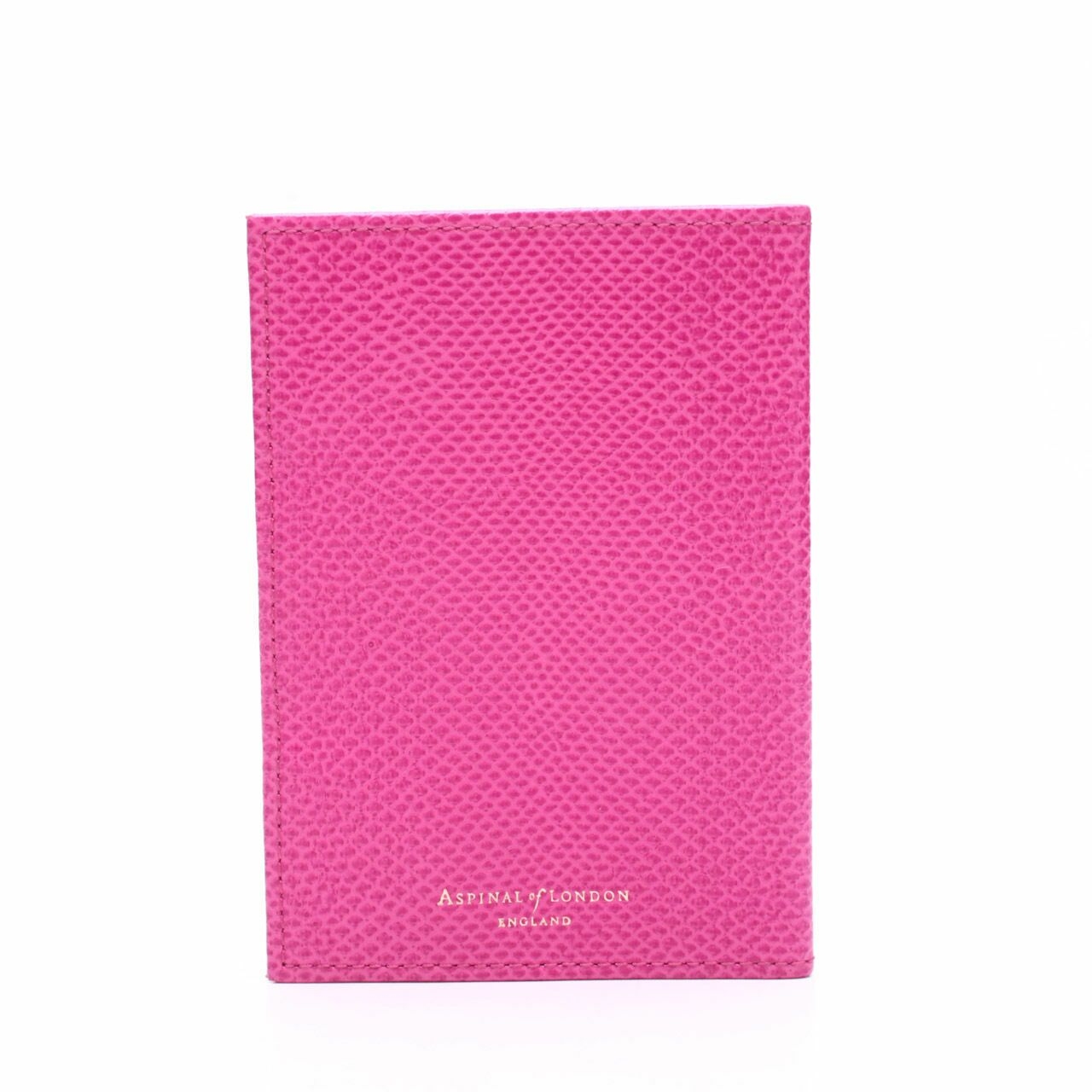 Aspinal of London Pink Passport Holder Wallet