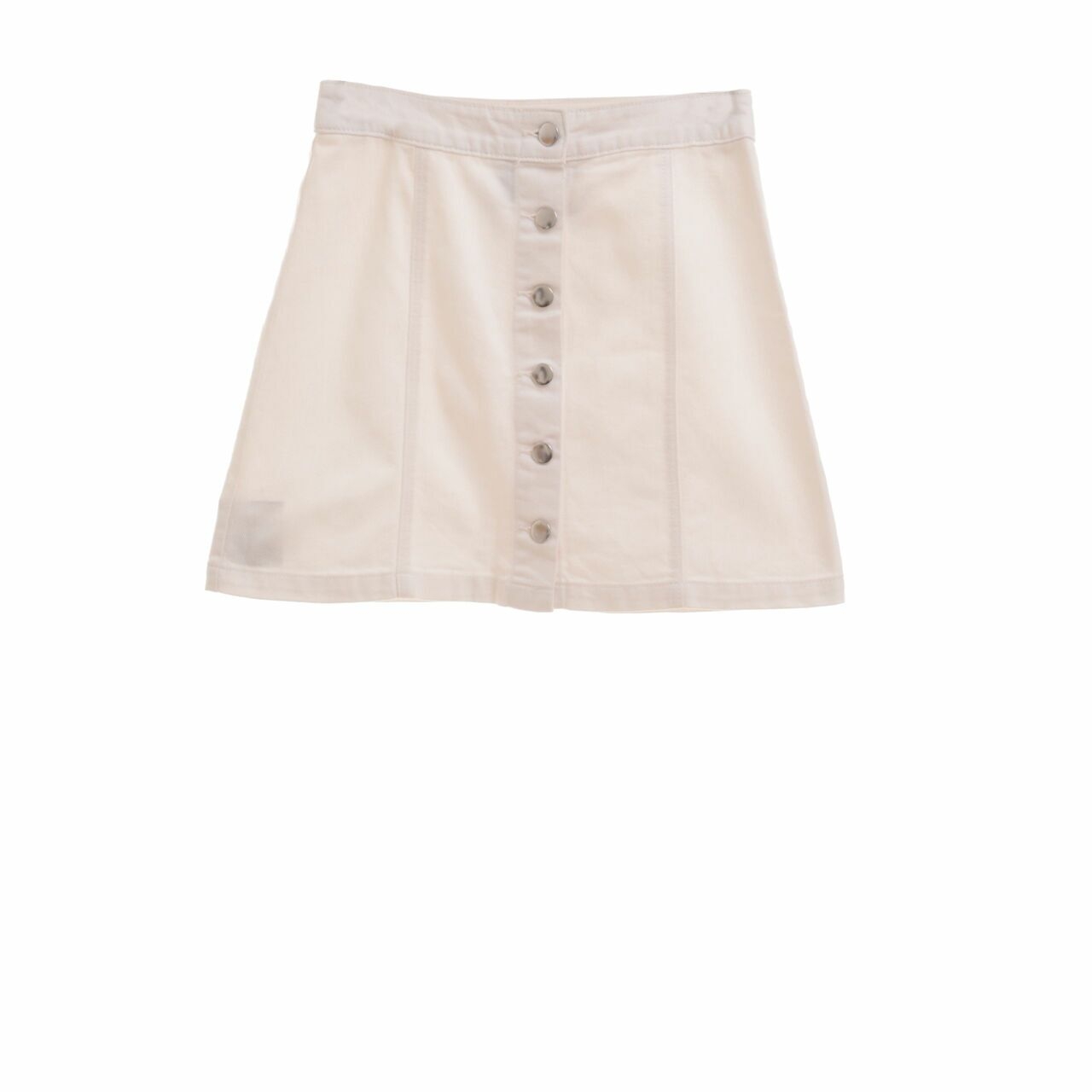 H&M White Mini Skirt