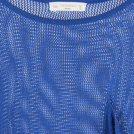 Blue Knit T-Shirt