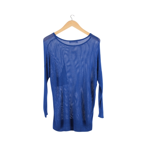 Blue Knit T-Shirt