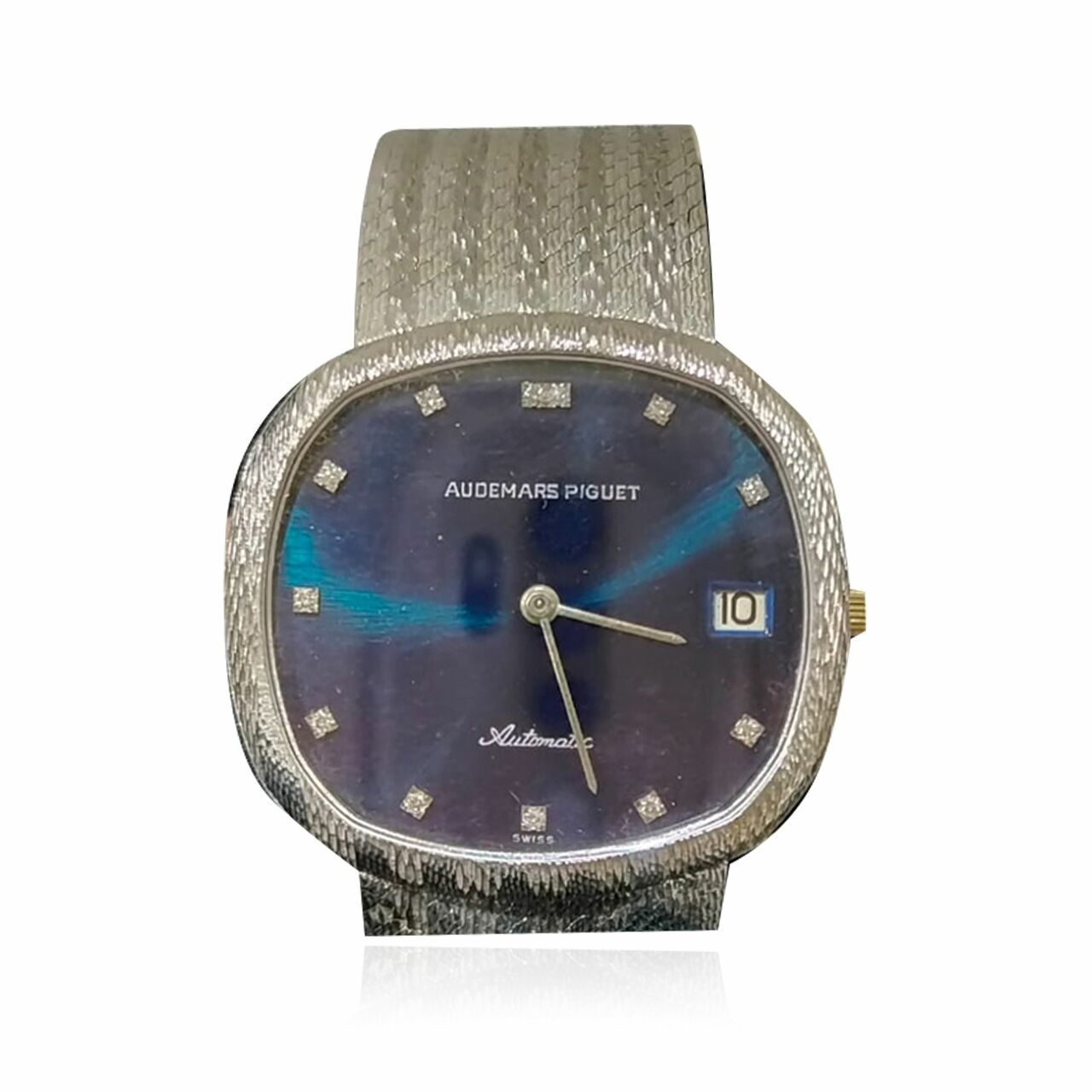 Audemars Piguet Silver Blue Dial Automatic Watch