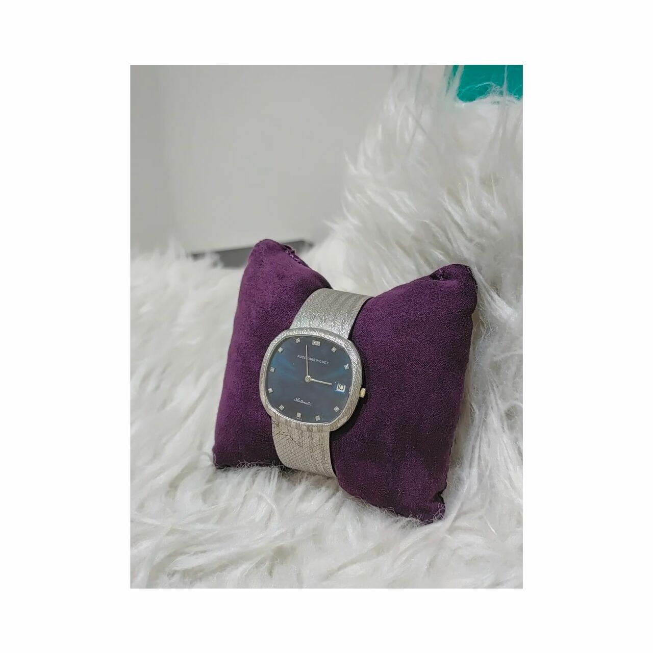 Audemars Piguet Silver Blue Dial Automatic Watch
