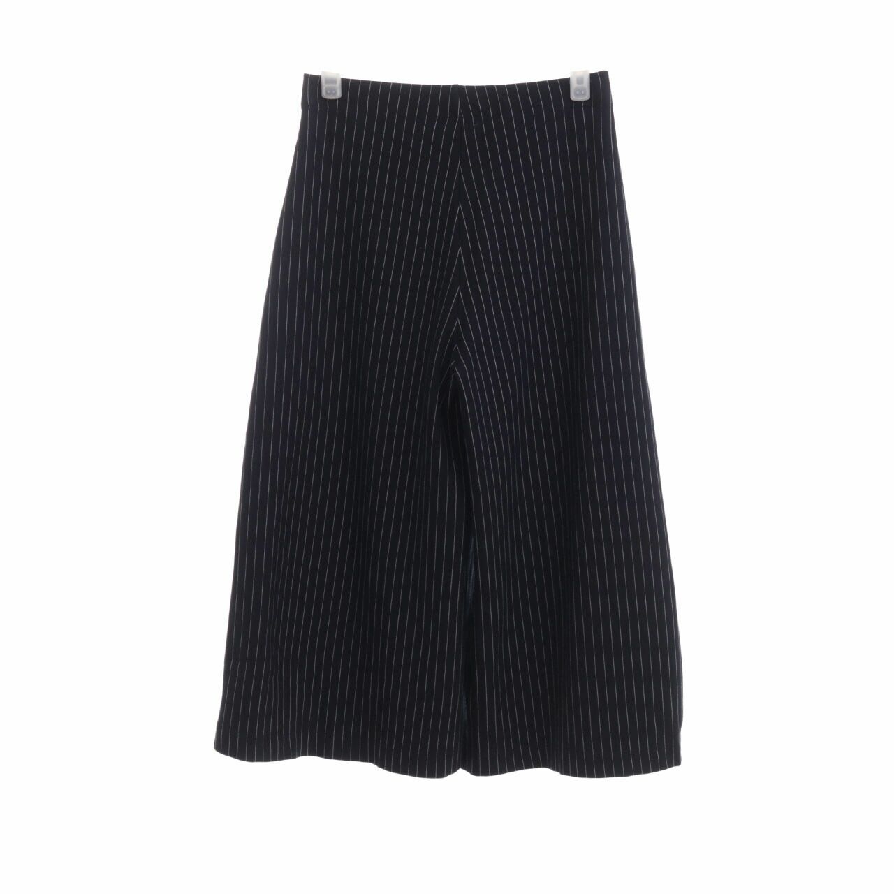Zara Navy Striped Long Pants