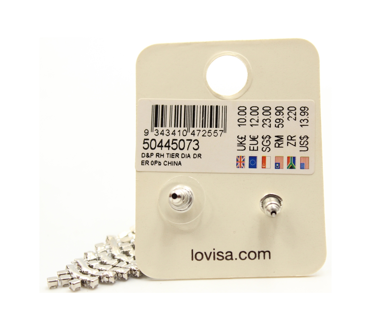 Lovisa Silver Beaded Earrings Jewelry