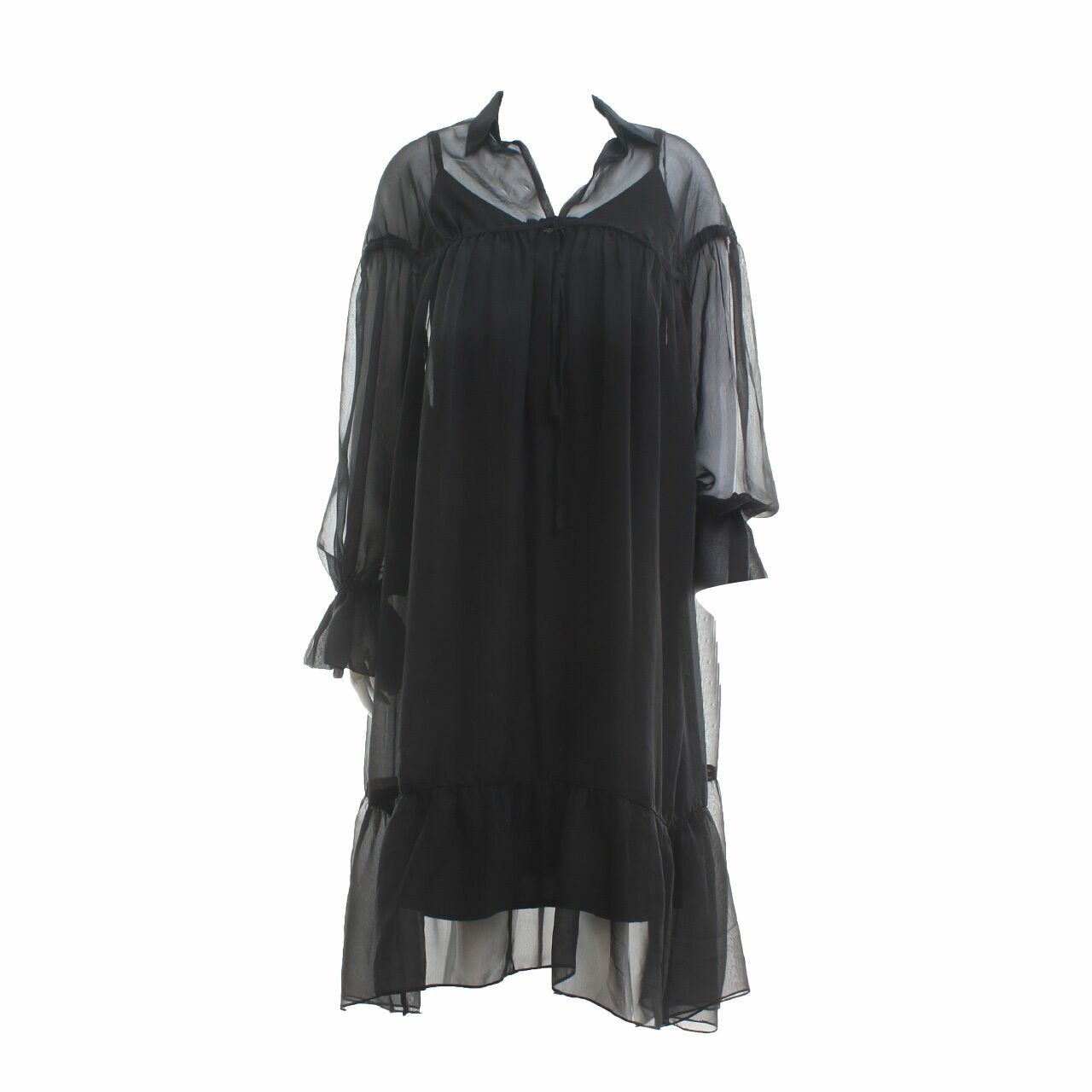 kuro Black Midi Dress