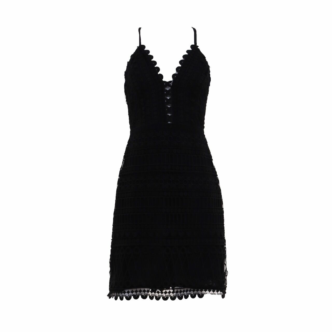 uma and Leopold Black Mini Dress