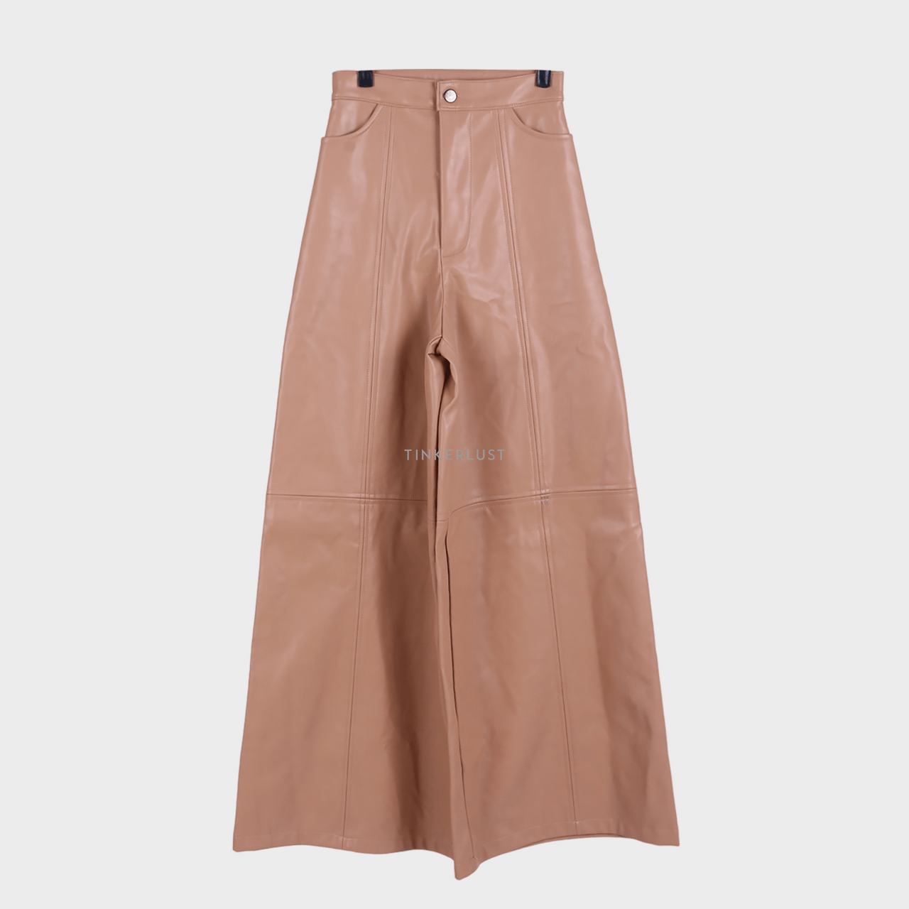 Private Collection Nude Leather Long Pants