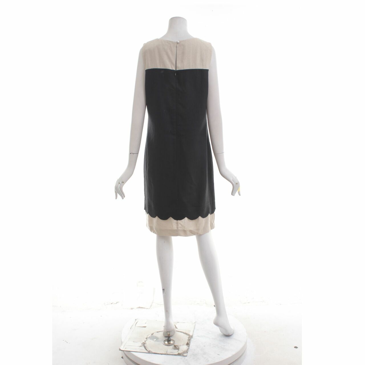 Debenhams Black & Cream Midi Dress