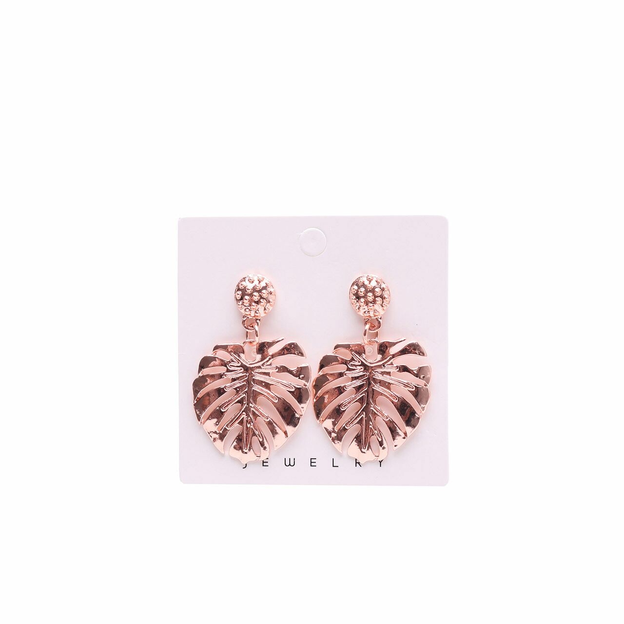 Private Collection Rose Gold Leaf Earrings
