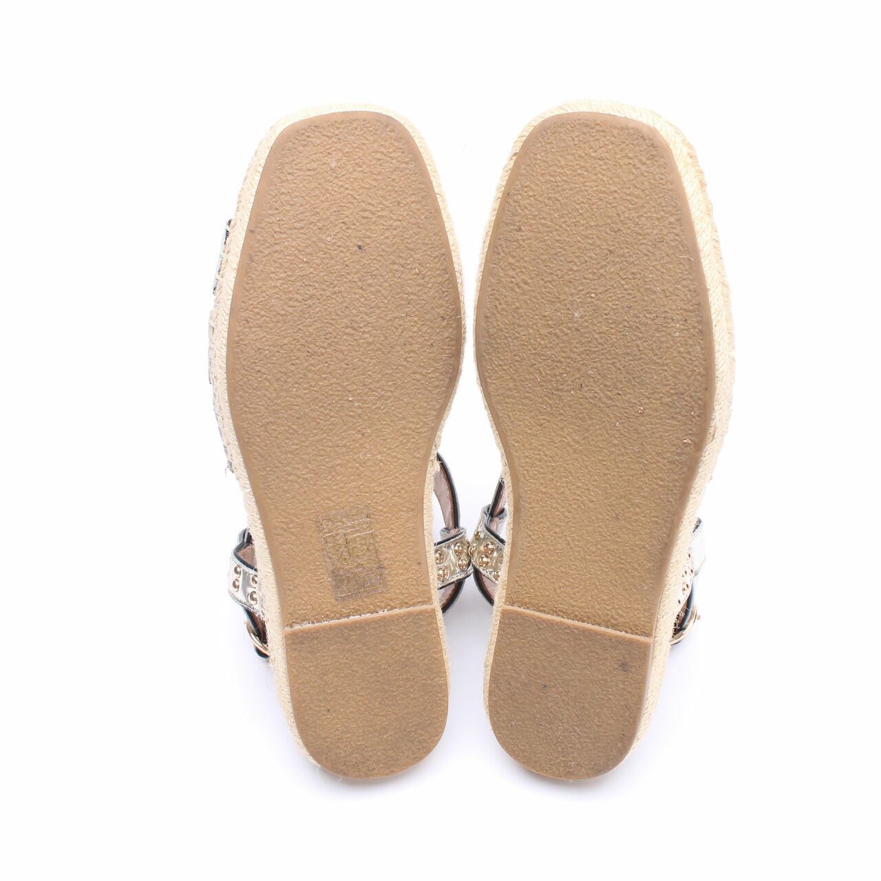 LIU JO Light Gold Sandalo Flat Corda Pellicano Light Sandals