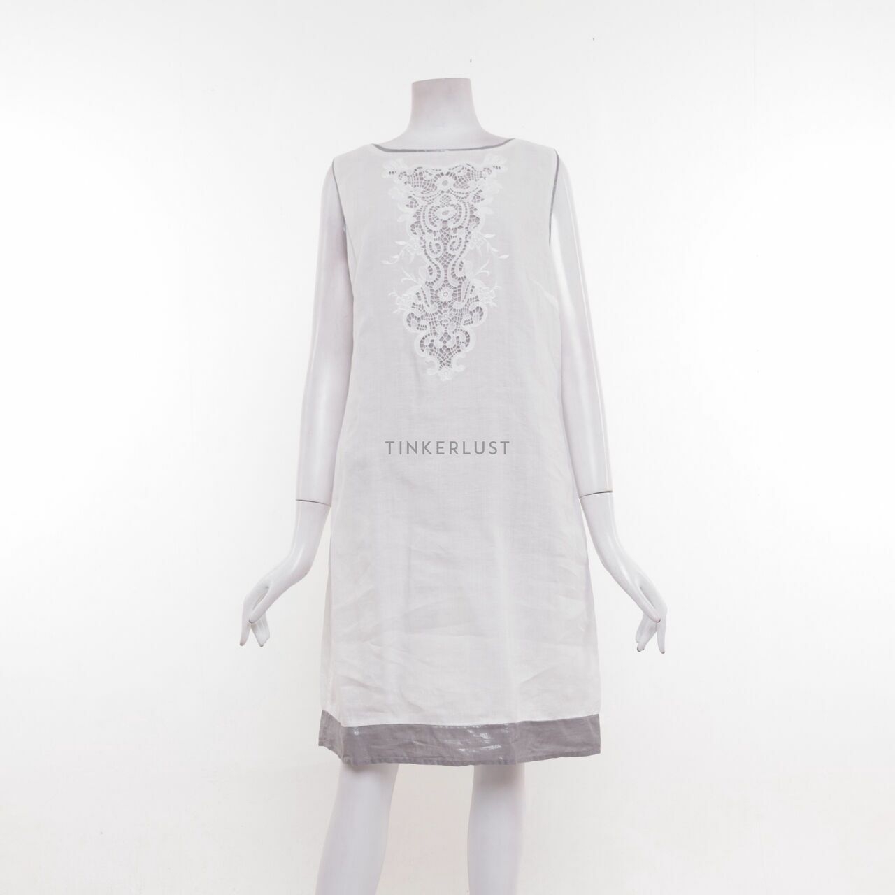 Promod Grey & White Mini Dress