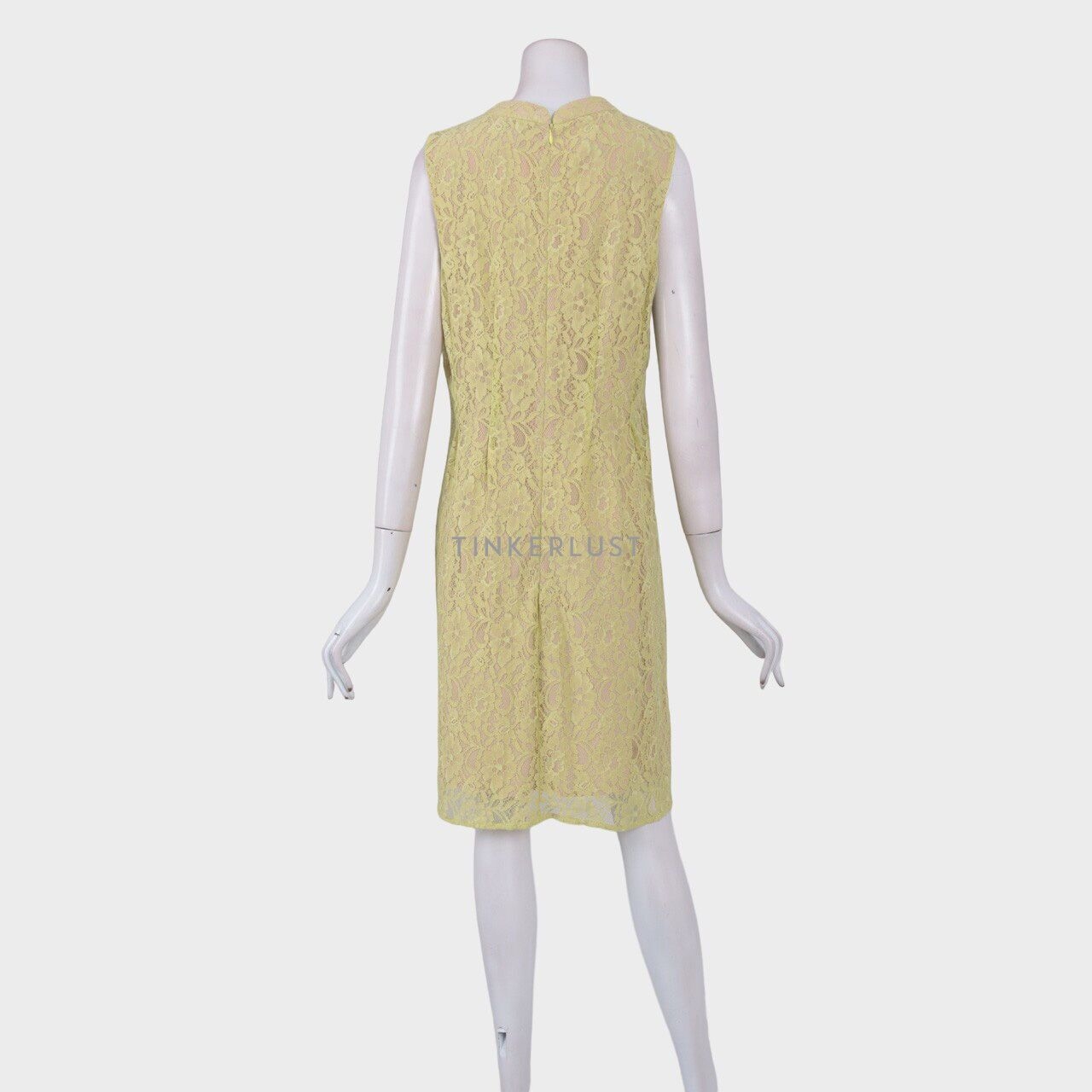 Oasis Yellow Lace Mini Dress