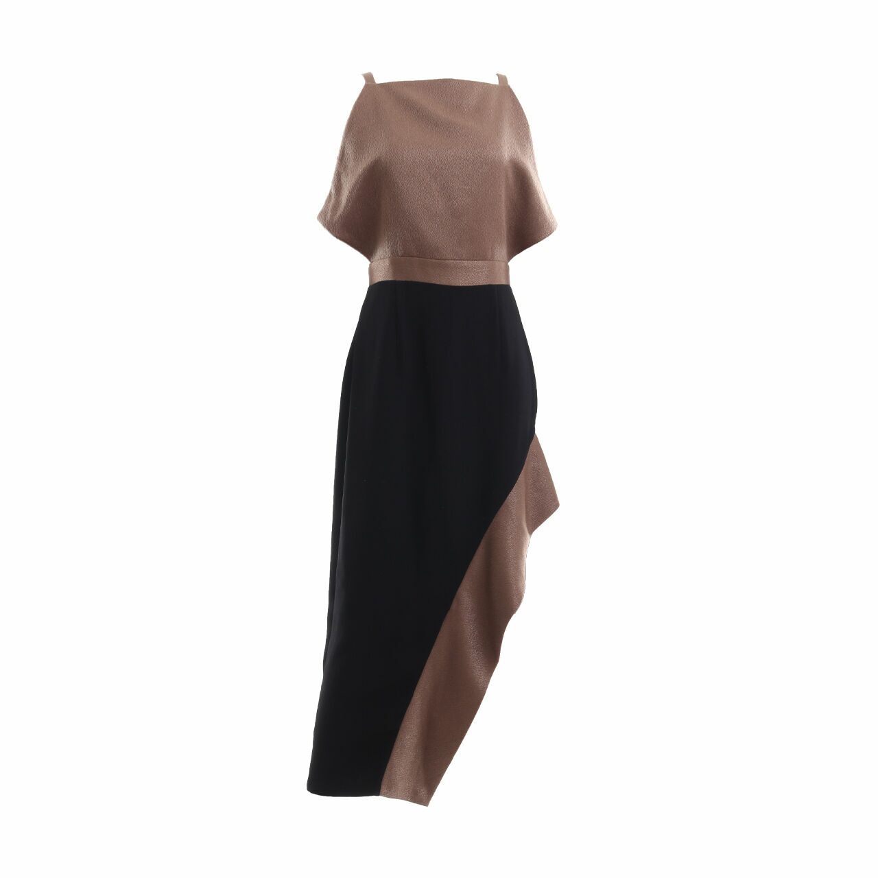 Bloom Apparels Black/Bronze Midi Dress
