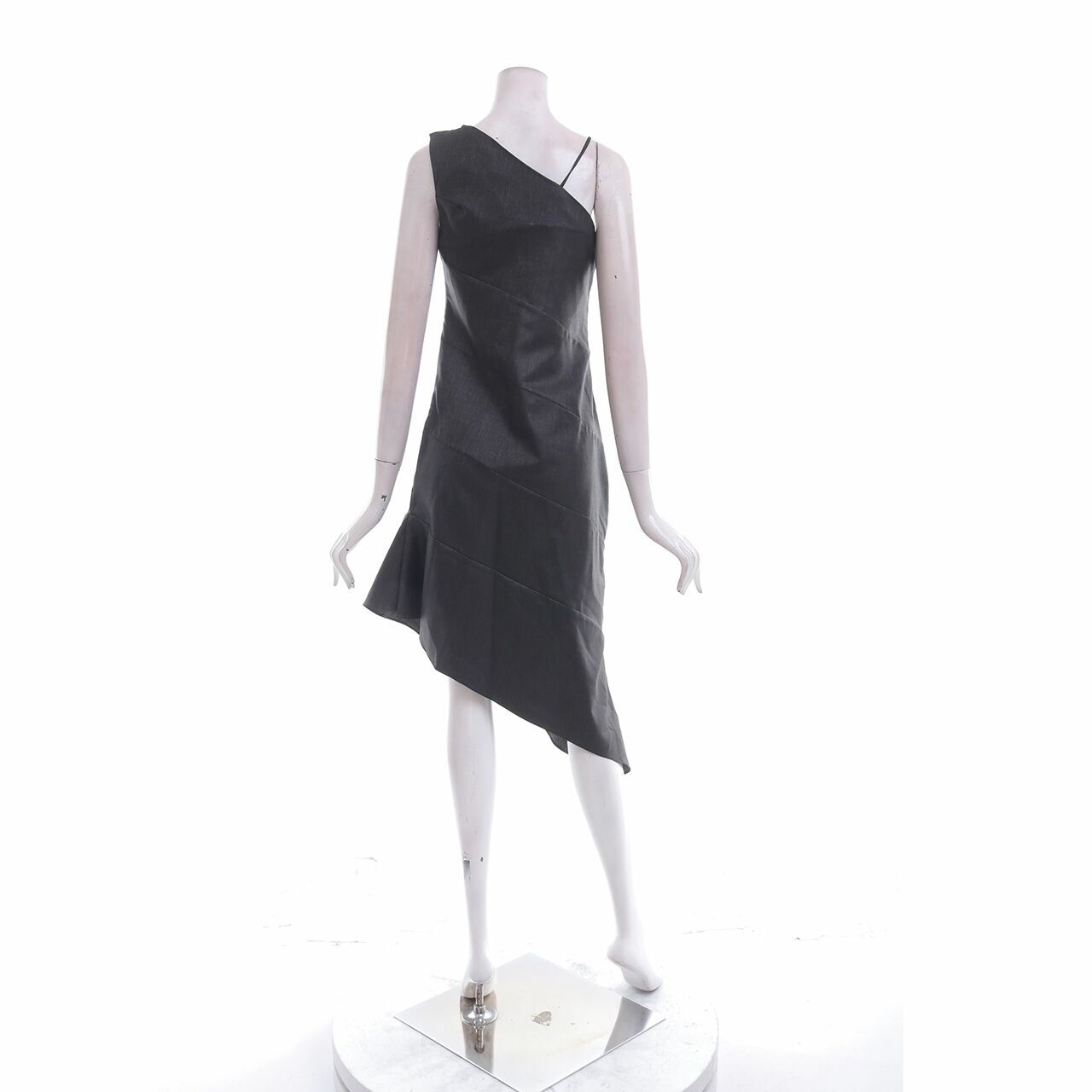 Isla & Skye Grey Assymetrical Mini Dress