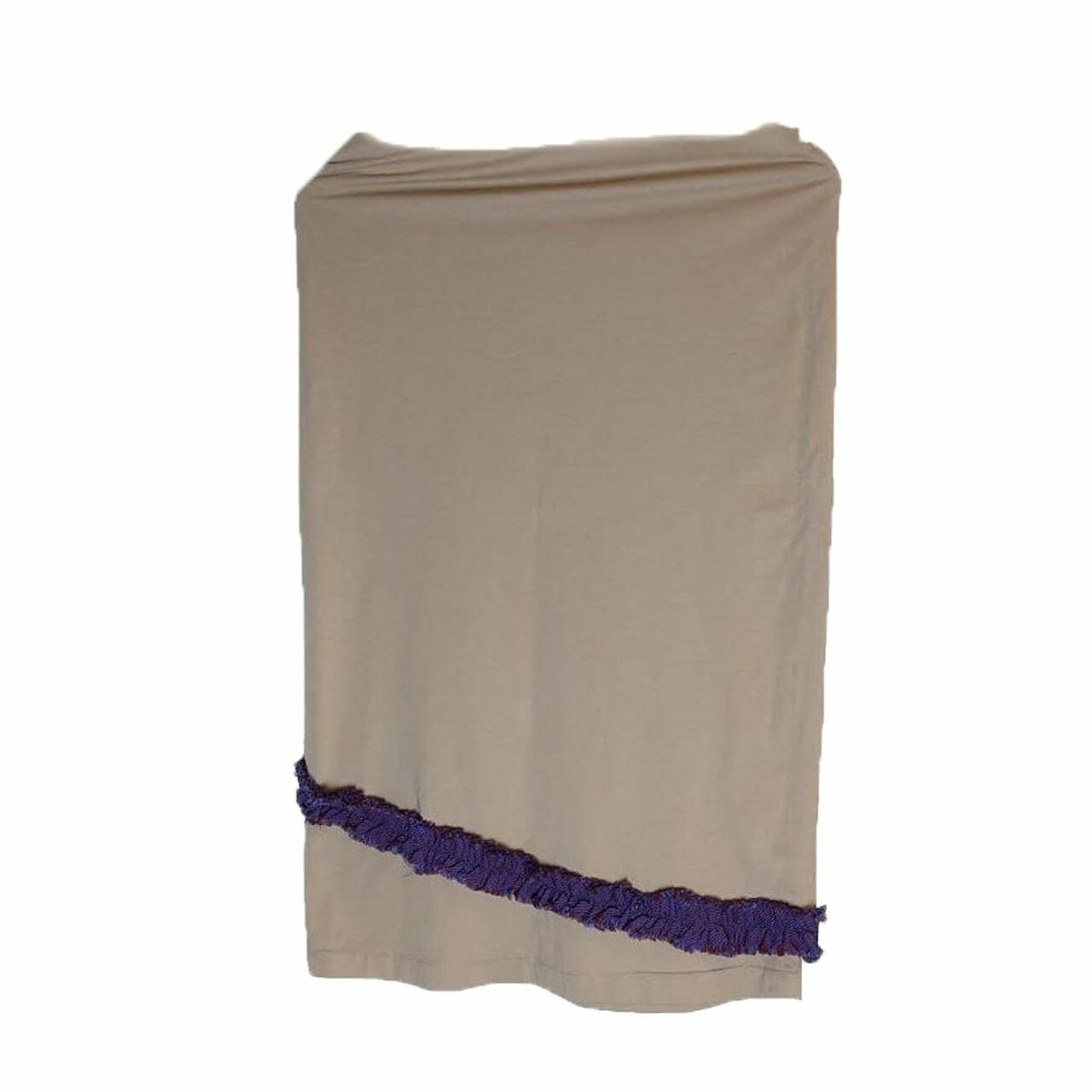 Torajamelo Khaki Stripes Midi Skirt