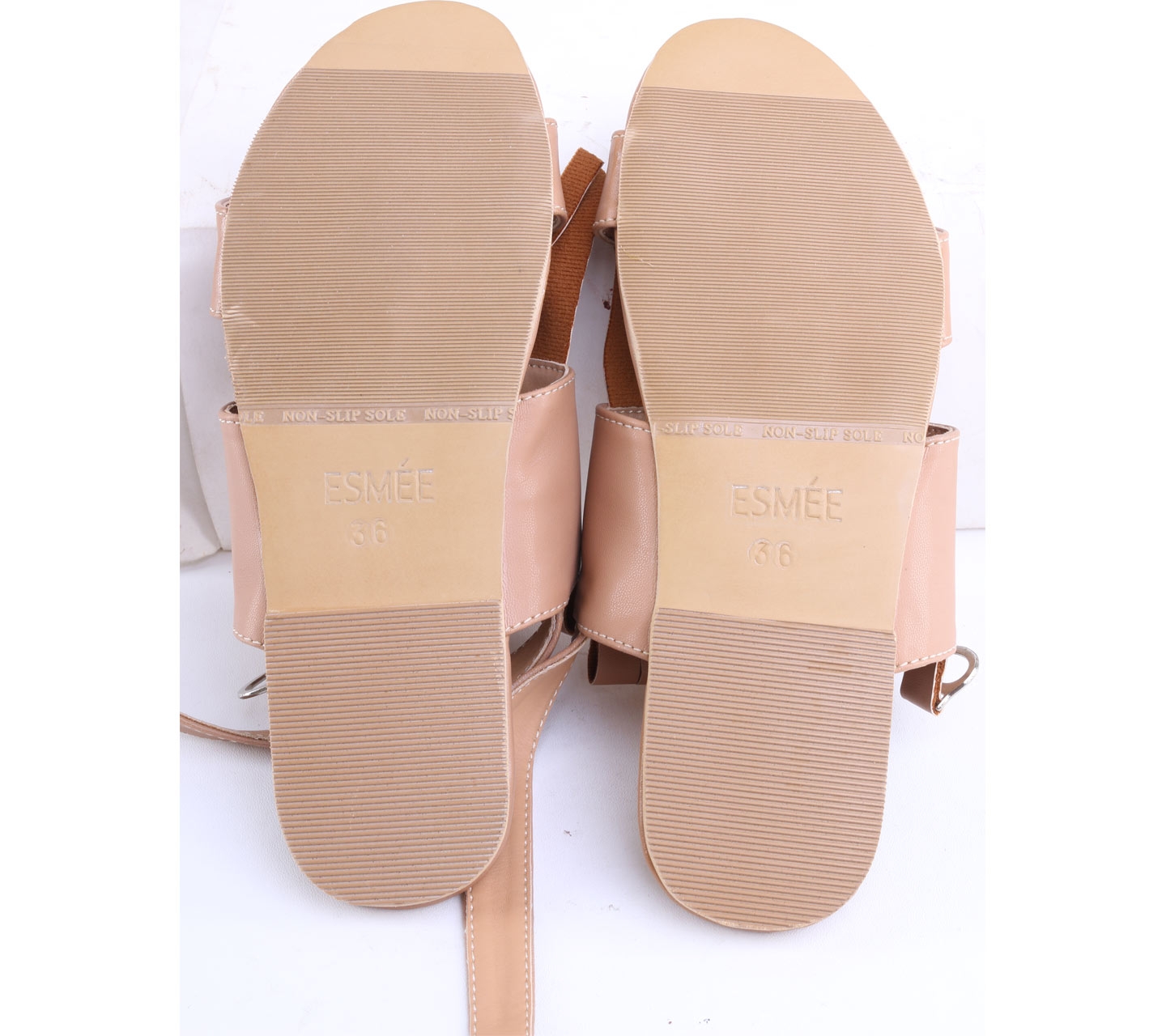 Esmee Official Brown Tassel Rubber Sole Non-Slip Sandals