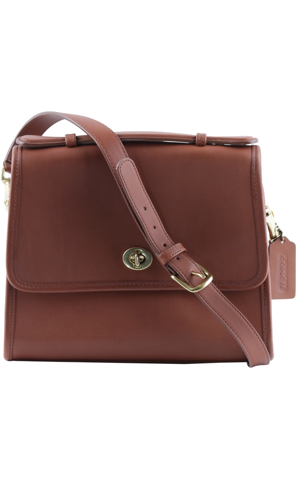 Coach Brown Leather Sling Bag