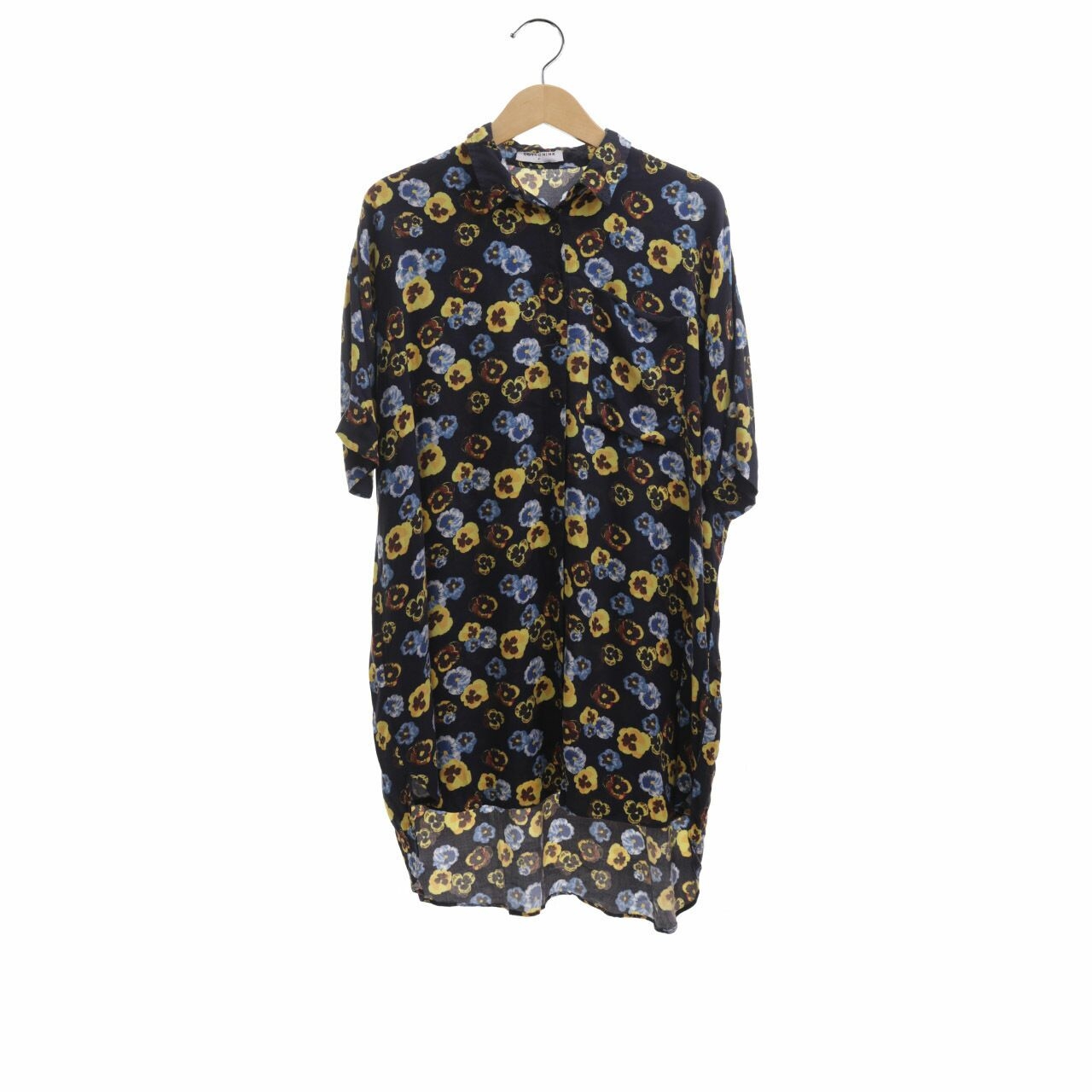 Cotton Ink Navy Floral Tunic Shirt