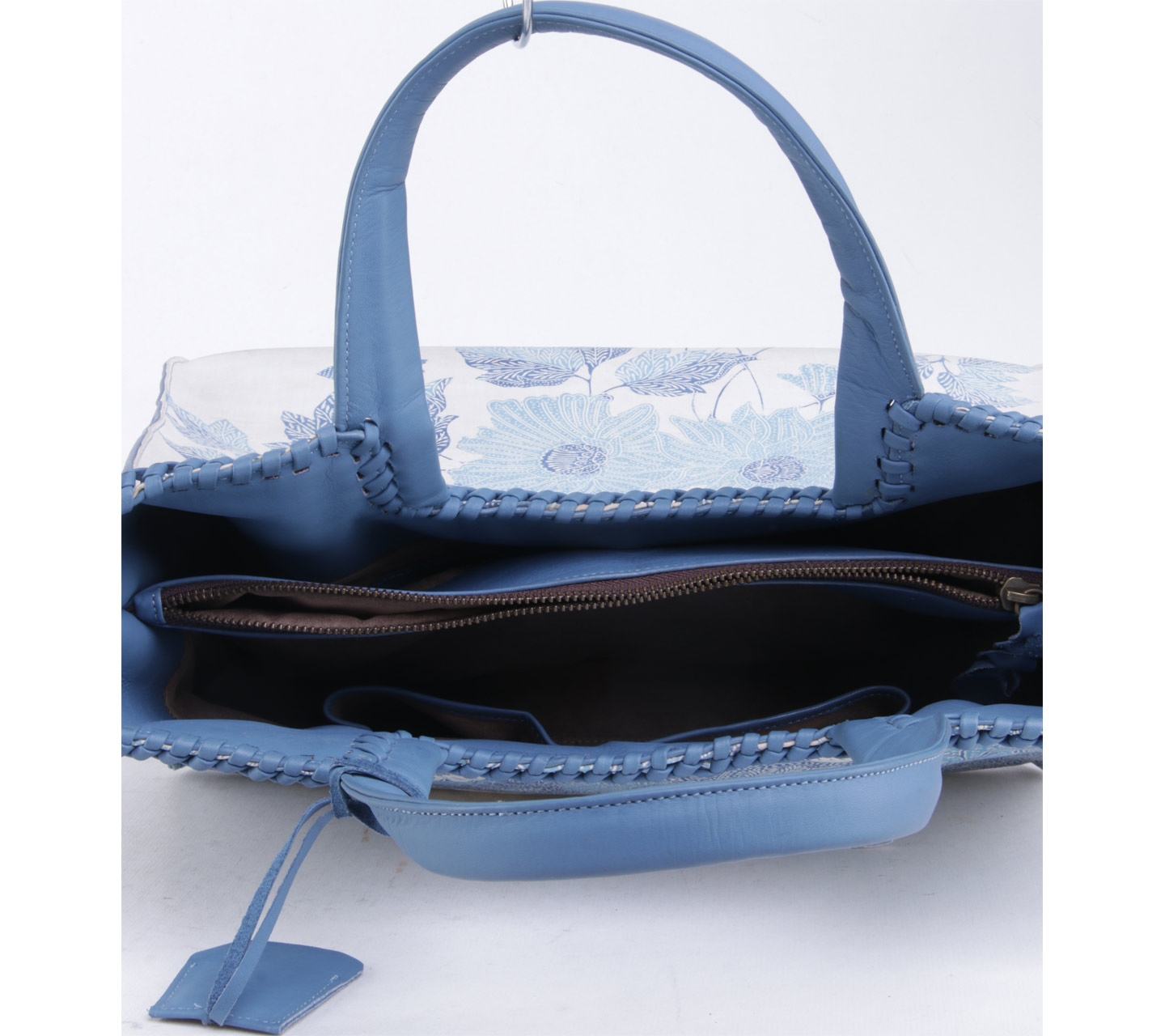 PRIbuMI... Blue Pattern Handbag