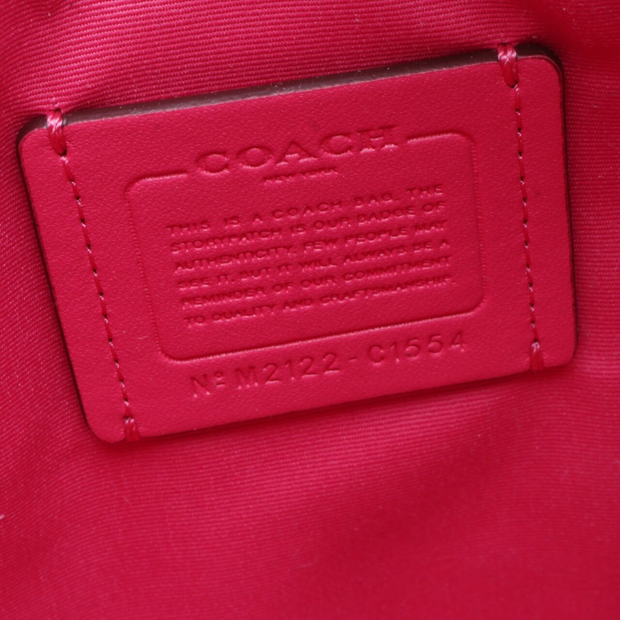 Coach Signature Rowan File Khaki/Bold Pink Crossbody Bag