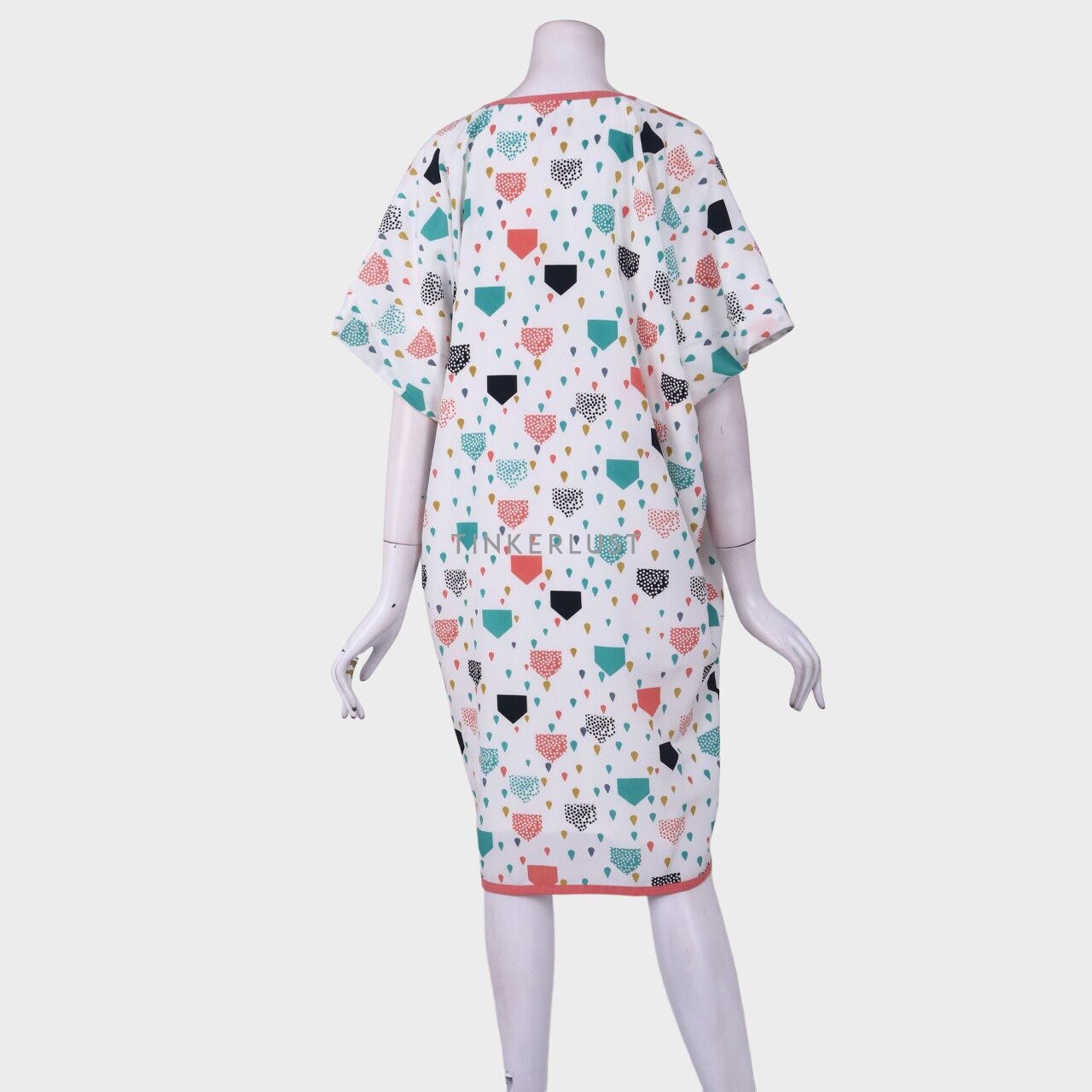 Kalalula White & Multi Pattern Mini Dress