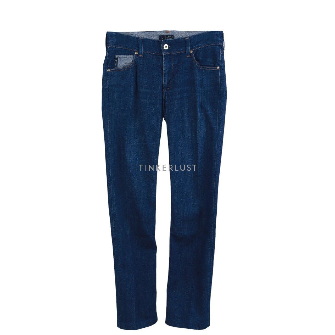 Armani Jeans Dark Blue Washed Long Pants