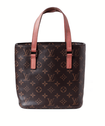 Louis Vuitton Brown Monogram Leather Tote Bag