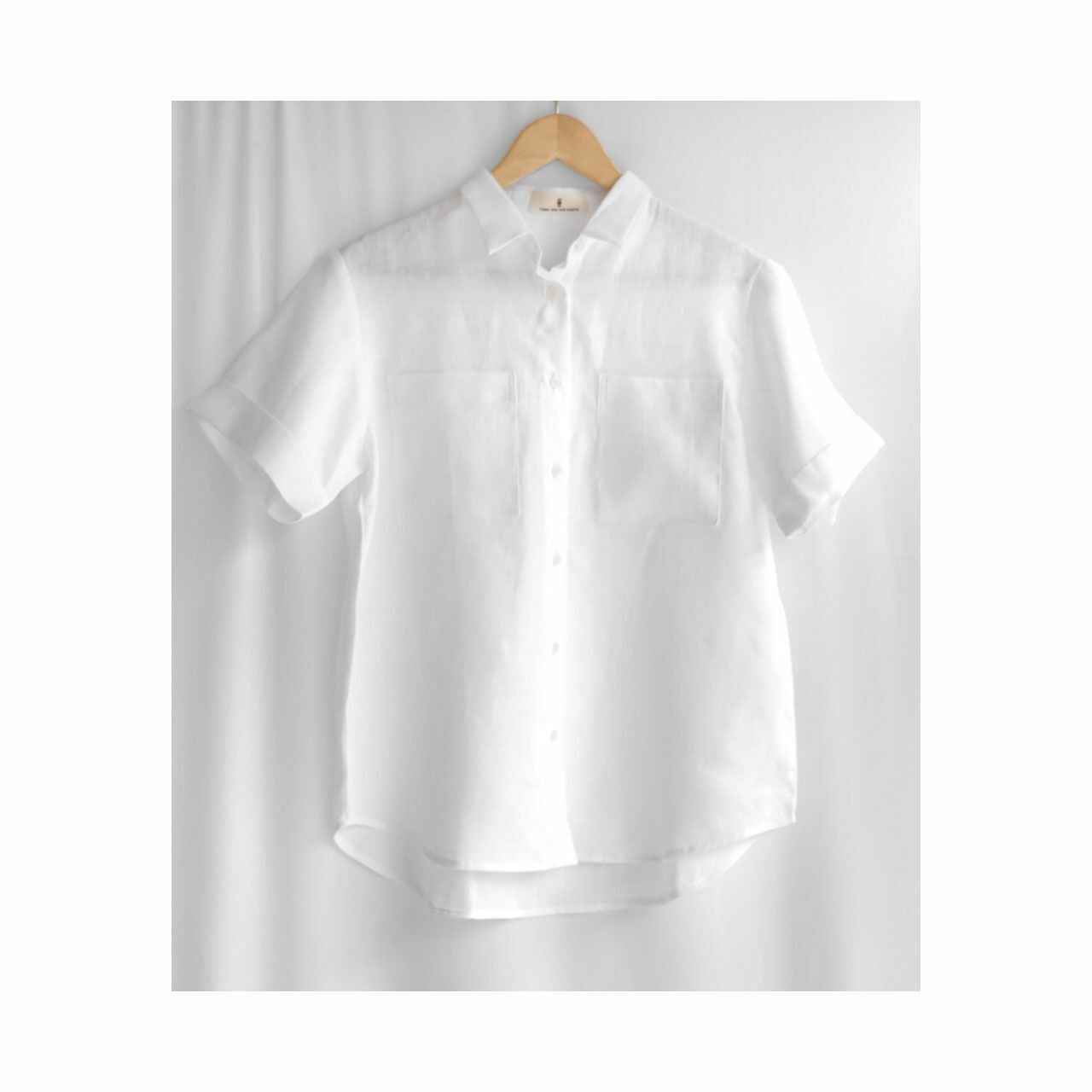 I A M E C C U White Hana Linen Shirt