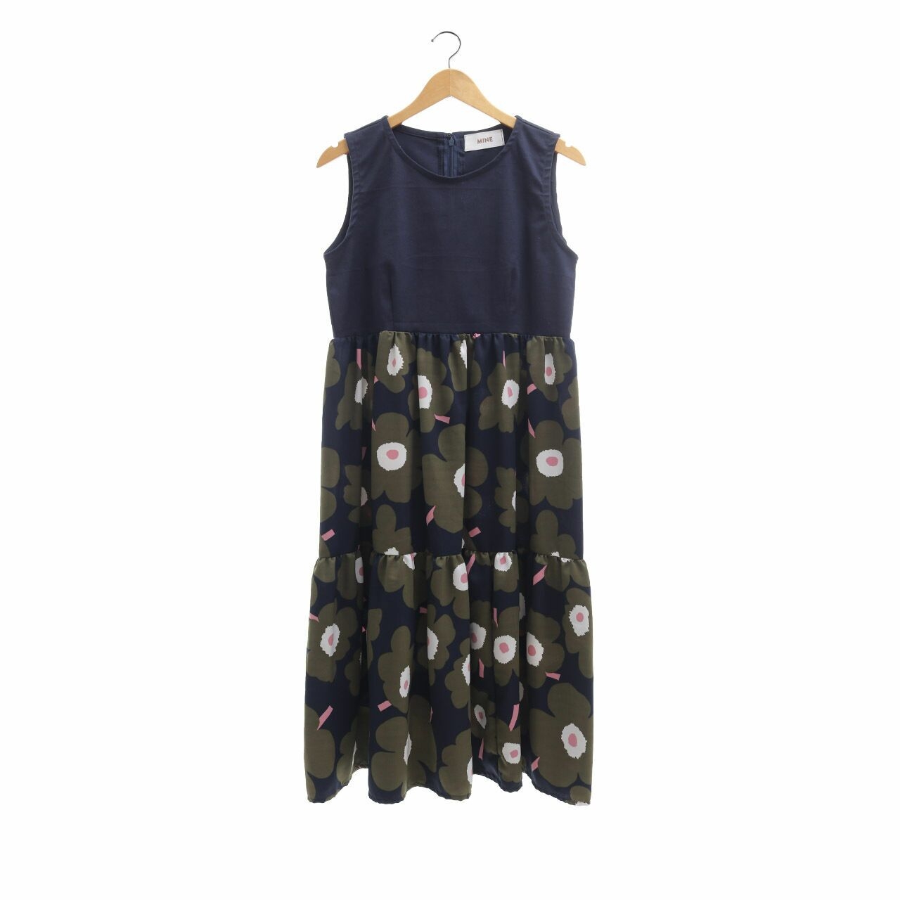 Private Collection Navy Floral Midi Dress