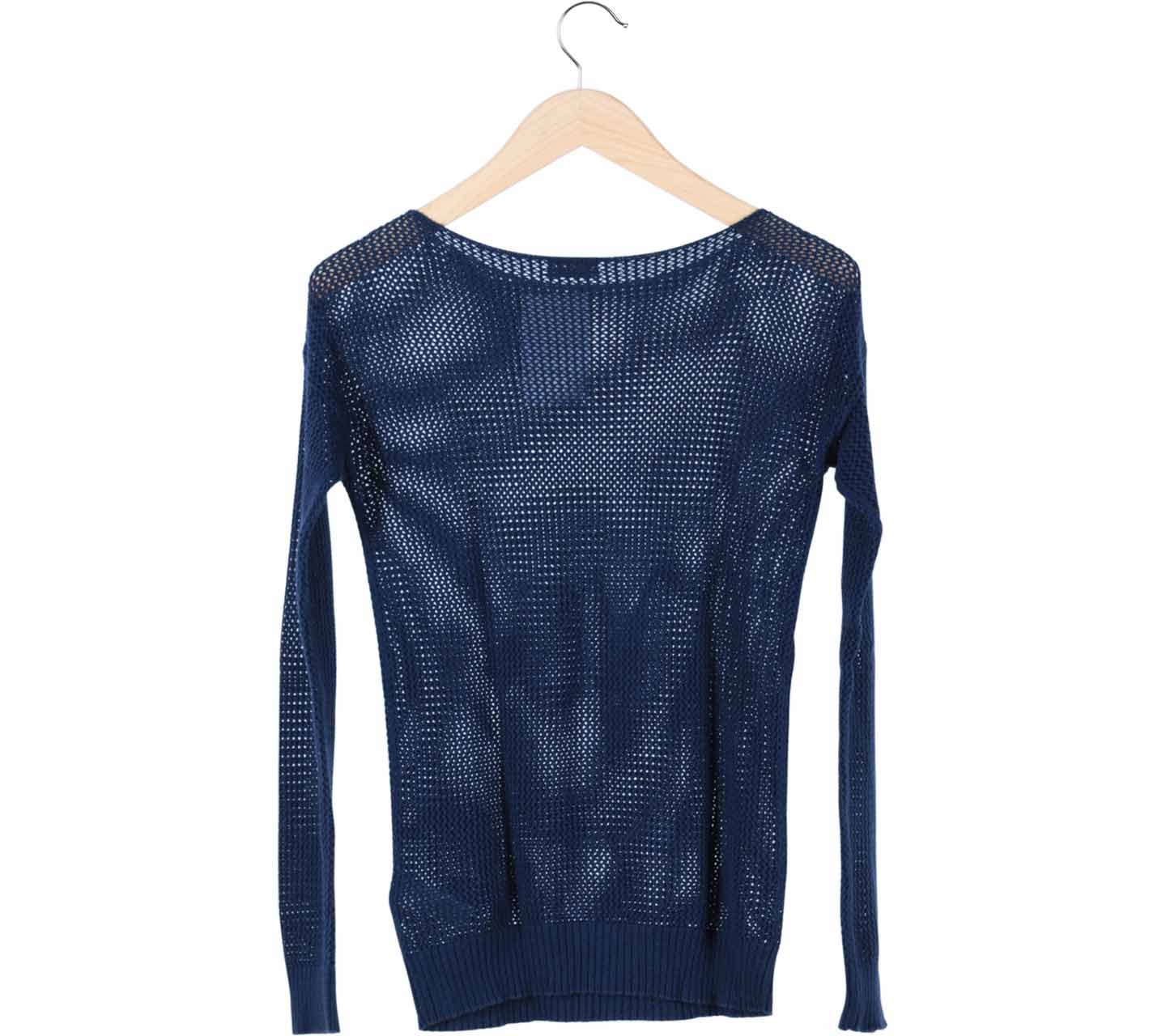 Wallace Blue Cable Knitted Sweater