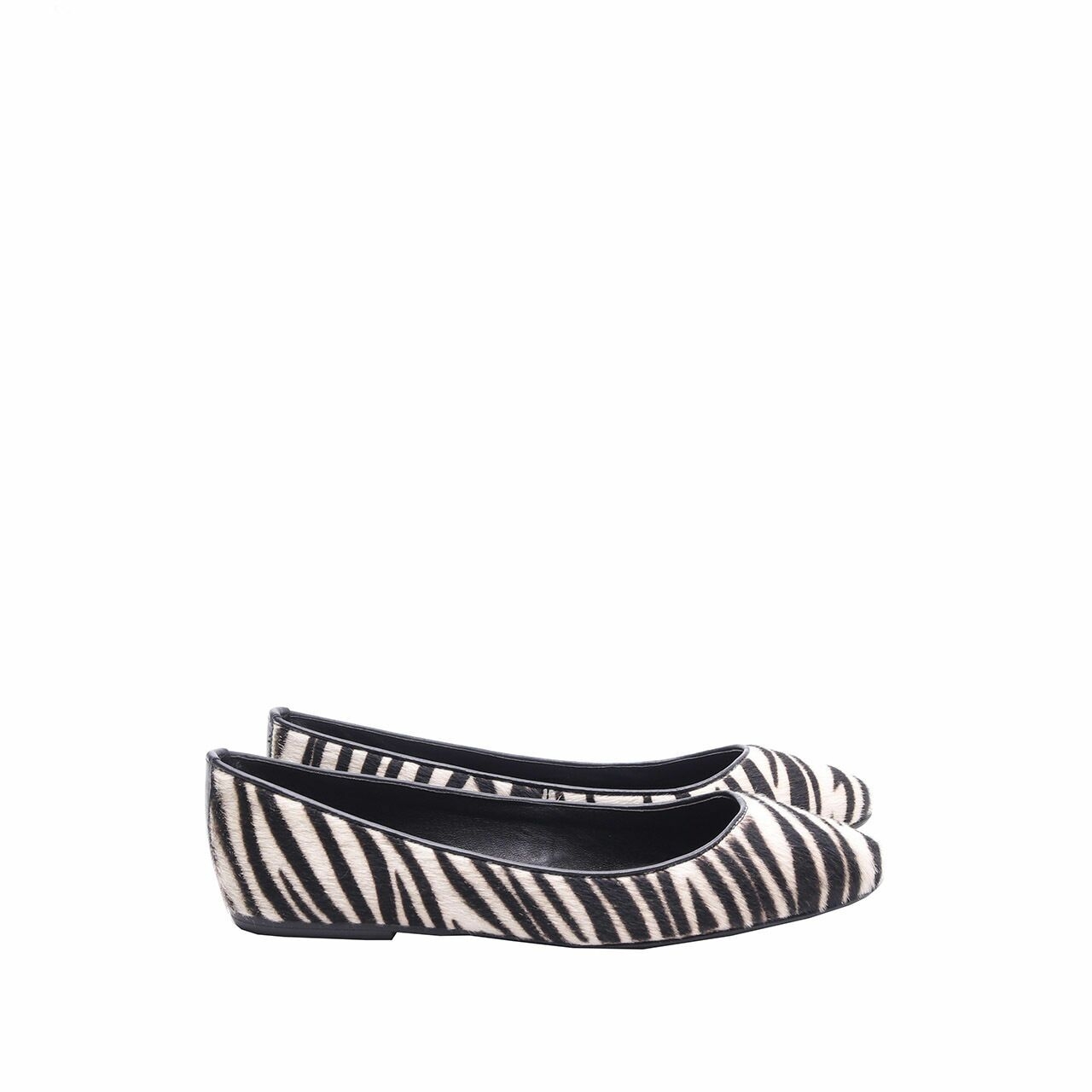 Minelli Black & White Zebra Flats