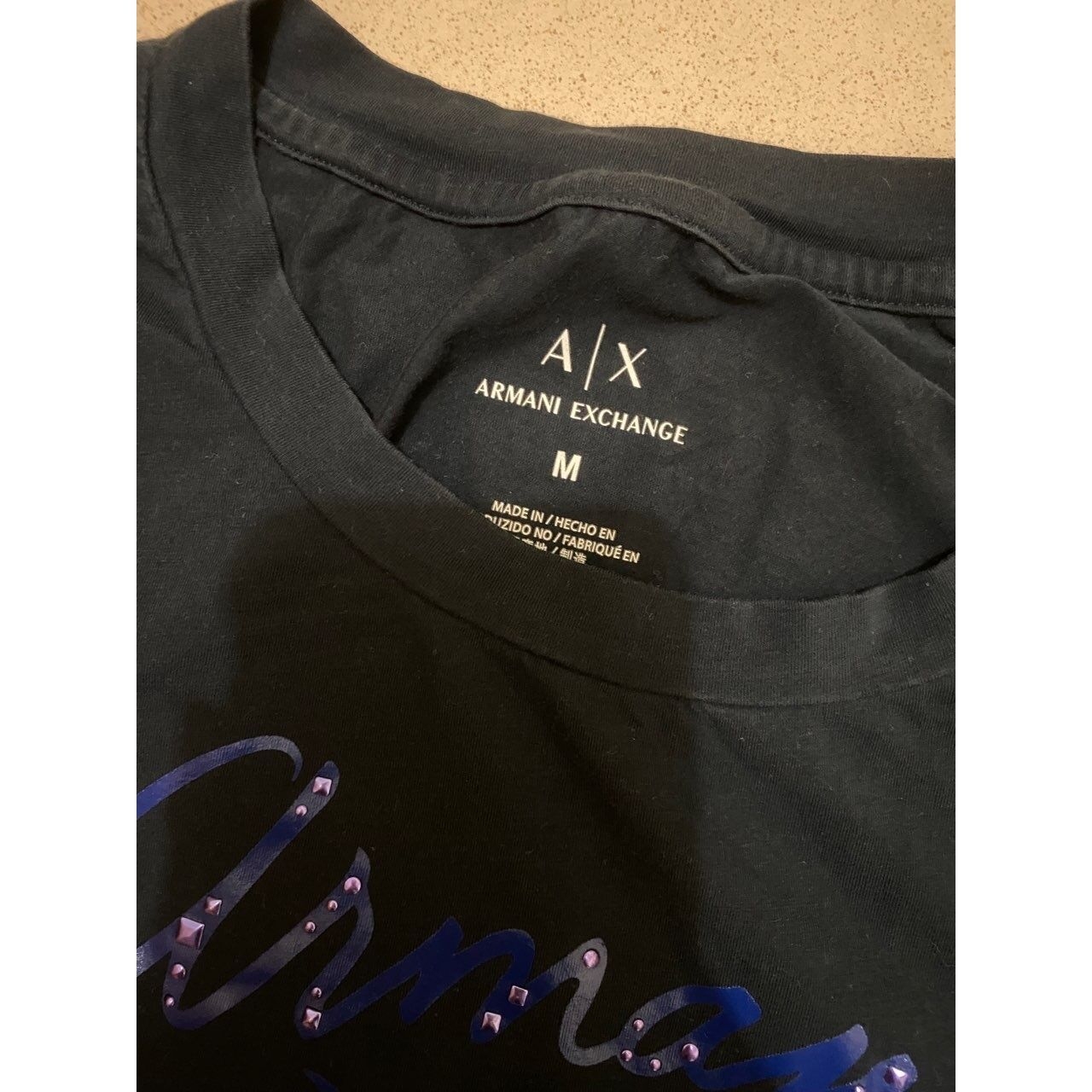 Armani Exchange Dark Blue Tshirt