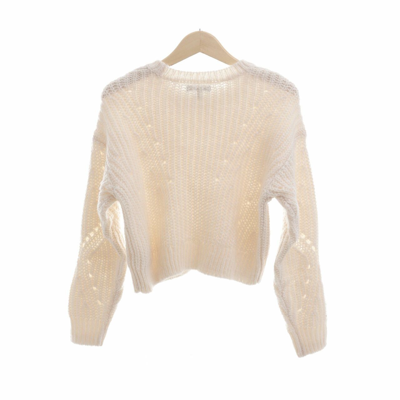 Kendall + Kylie Off White Knit Sweater