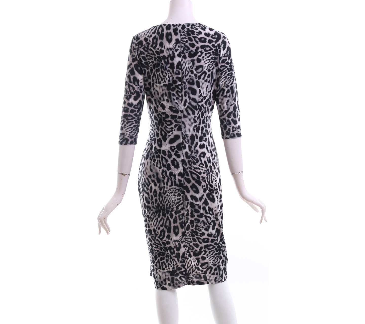Billie & Blossom Grey Leopard Mini Dress